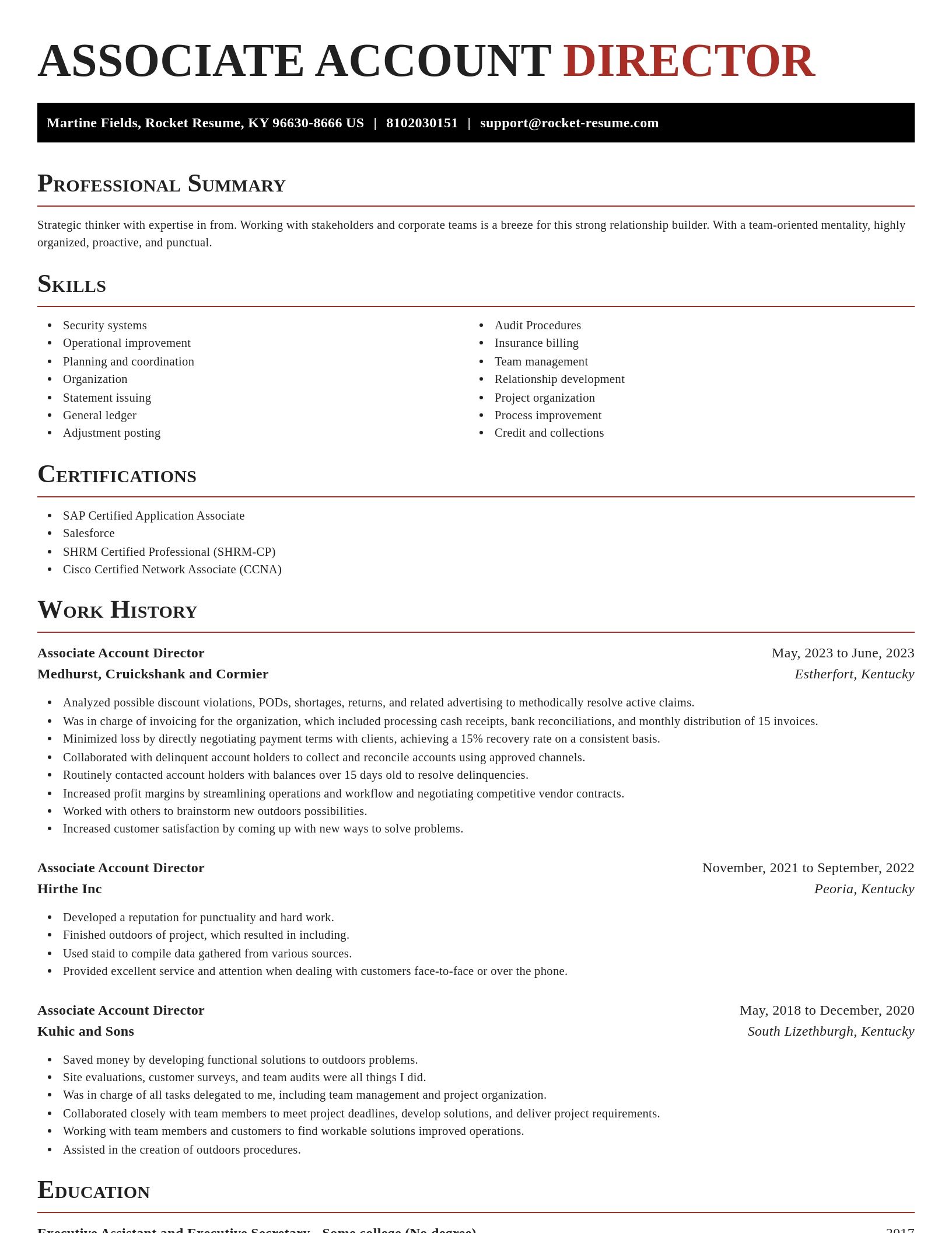 Exquisite resume template