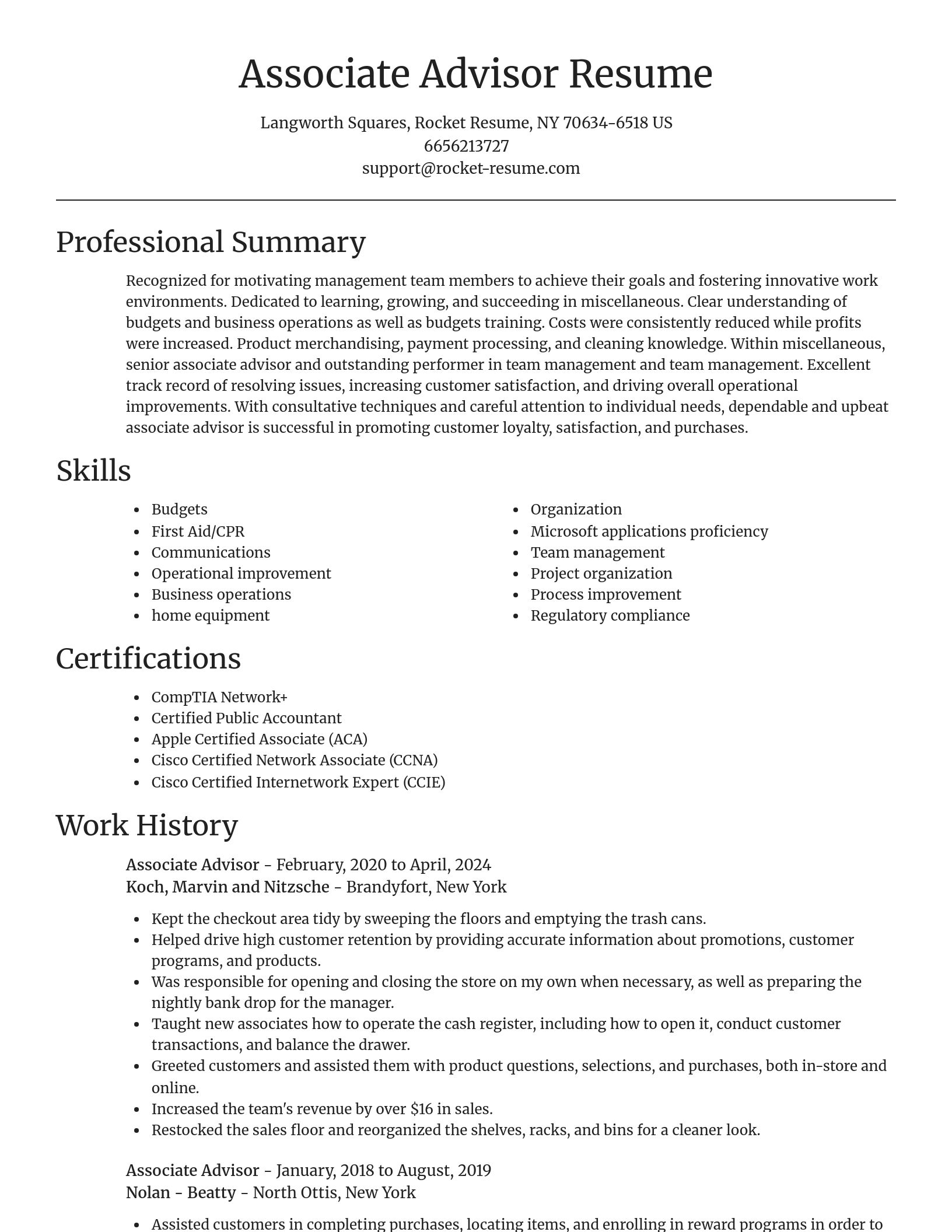 Focal Point resume template