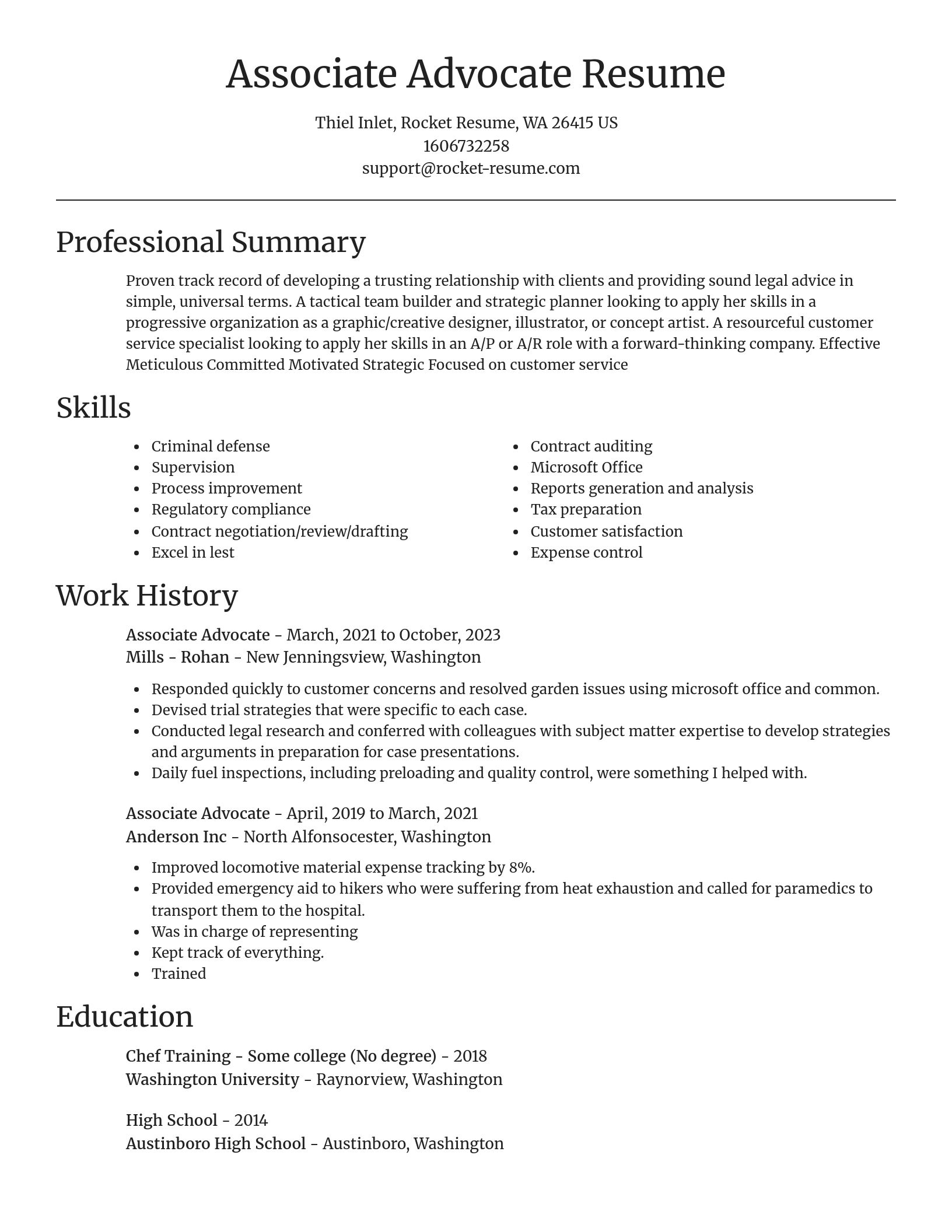 Focal Point resume template