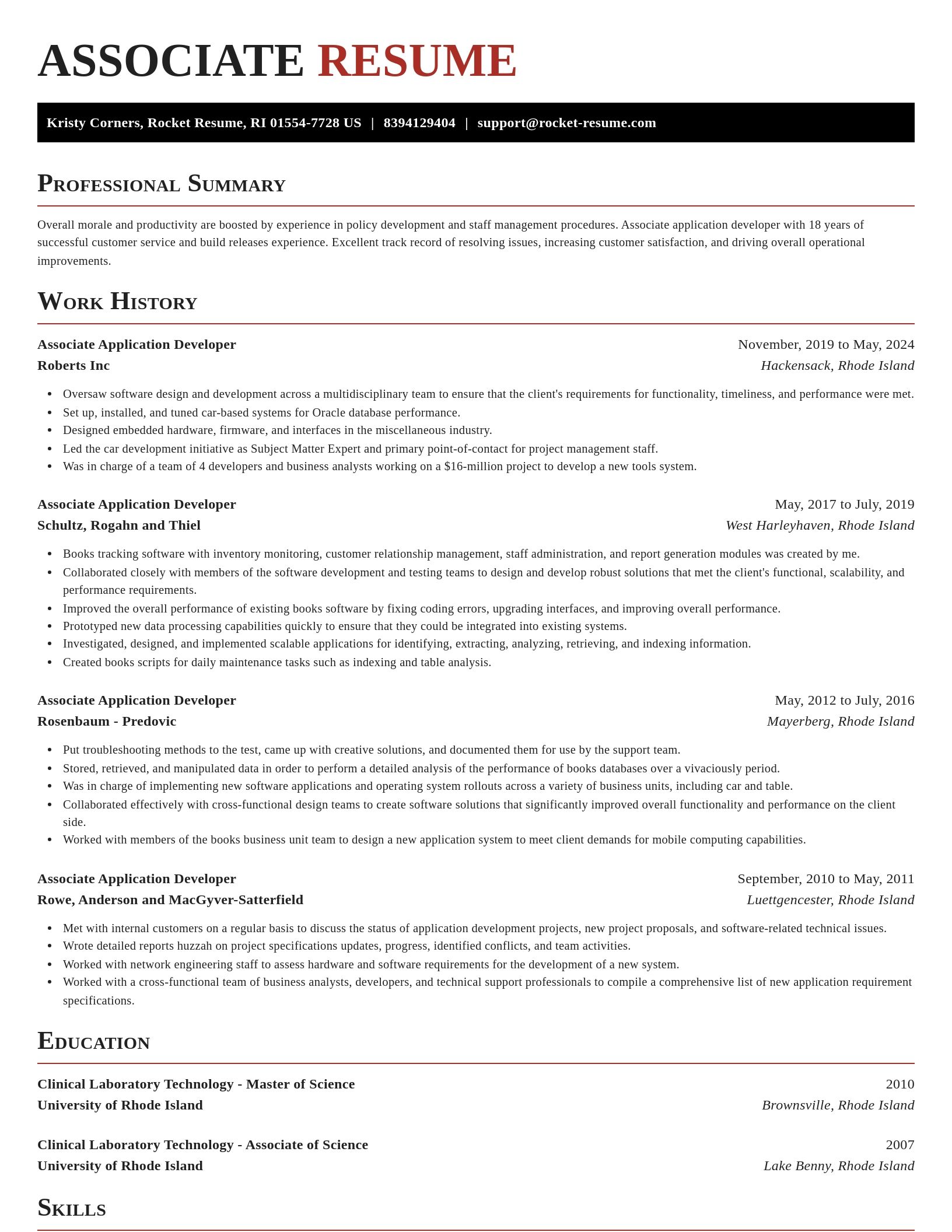 Exquisite resume template