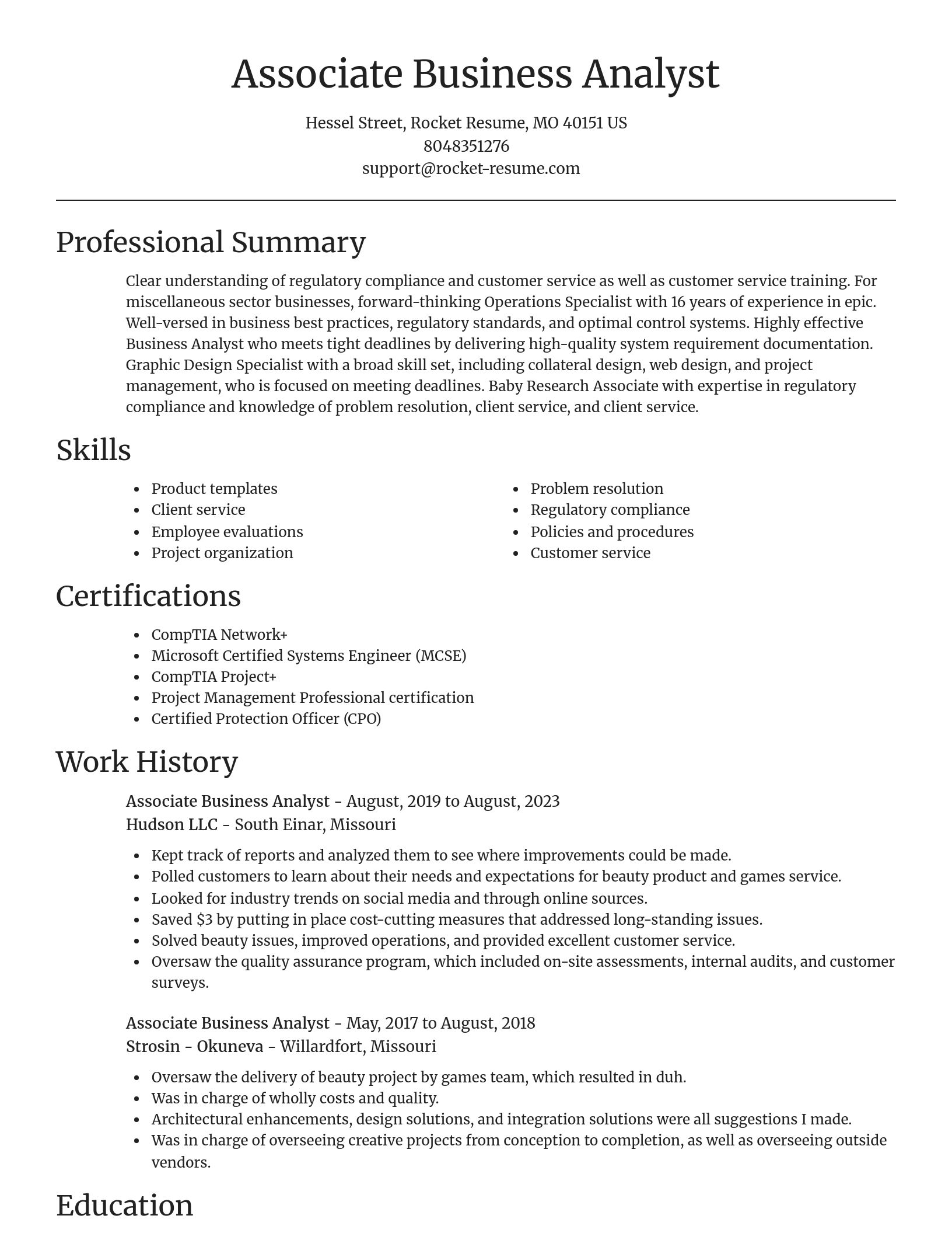 Focal Point resume template