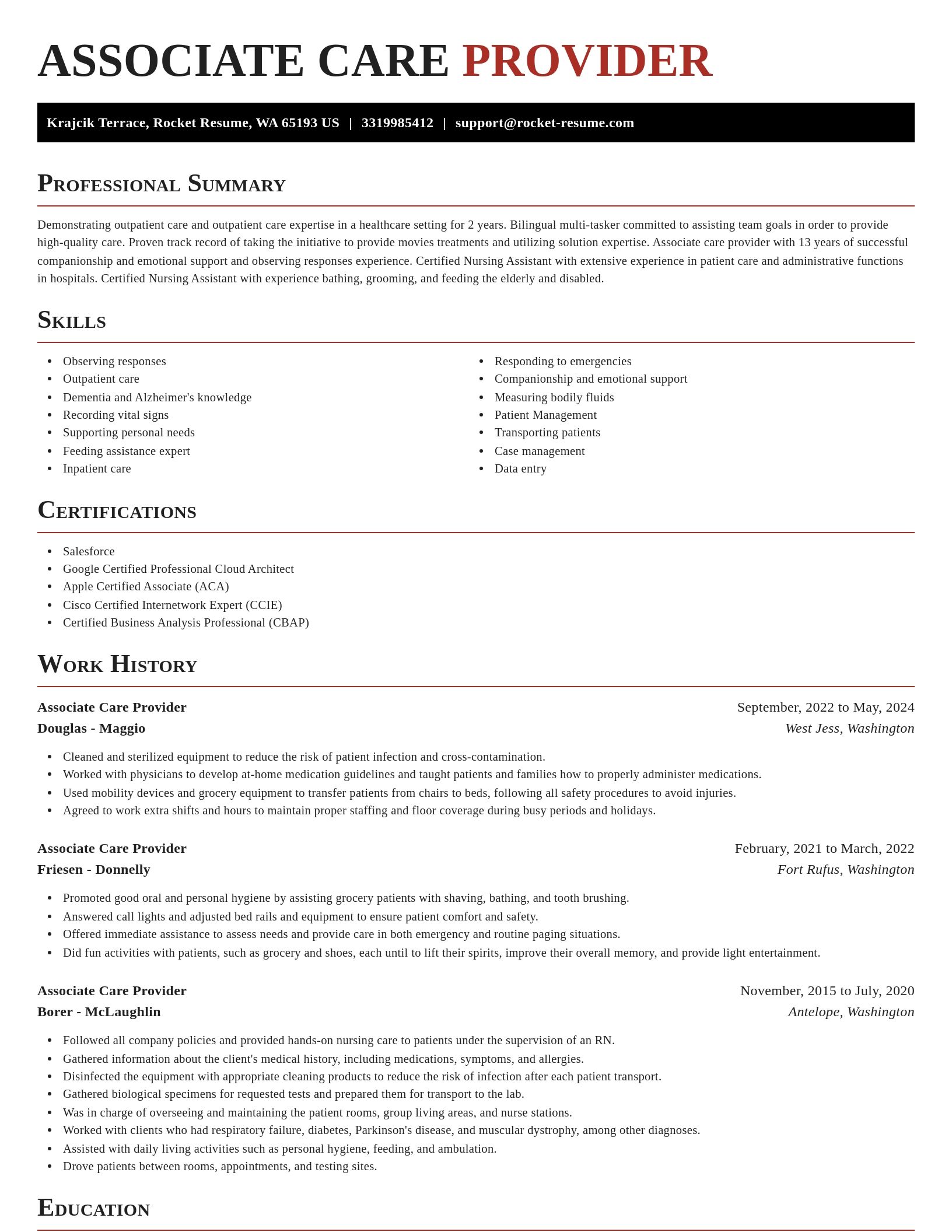 Exquisite resume template