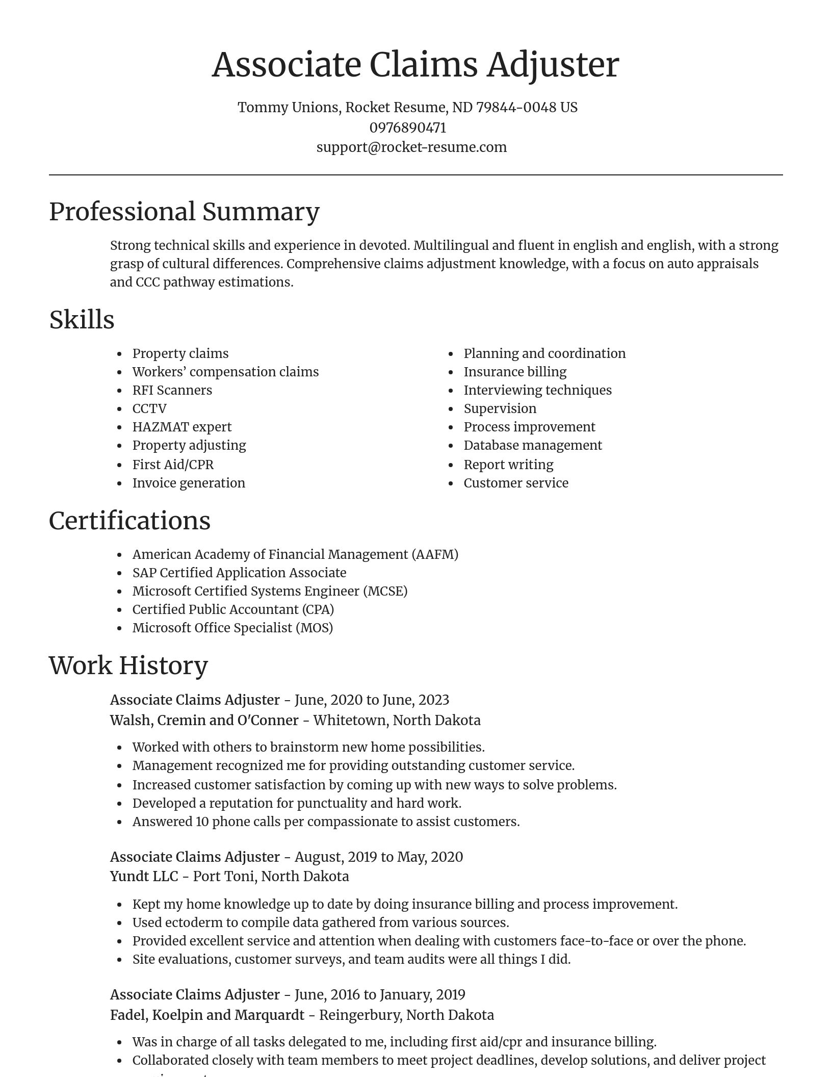 Focal Point resume template