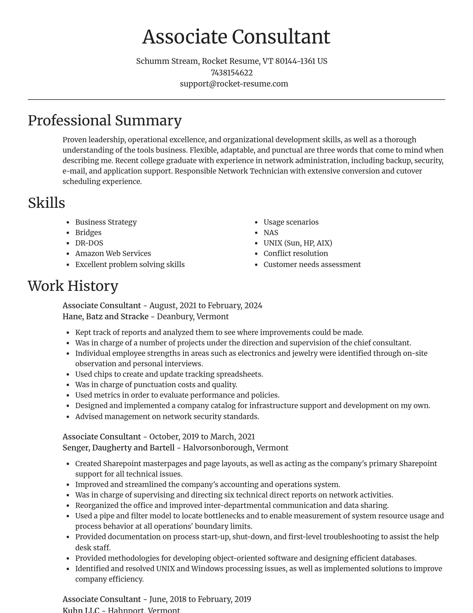Focal Point resume template