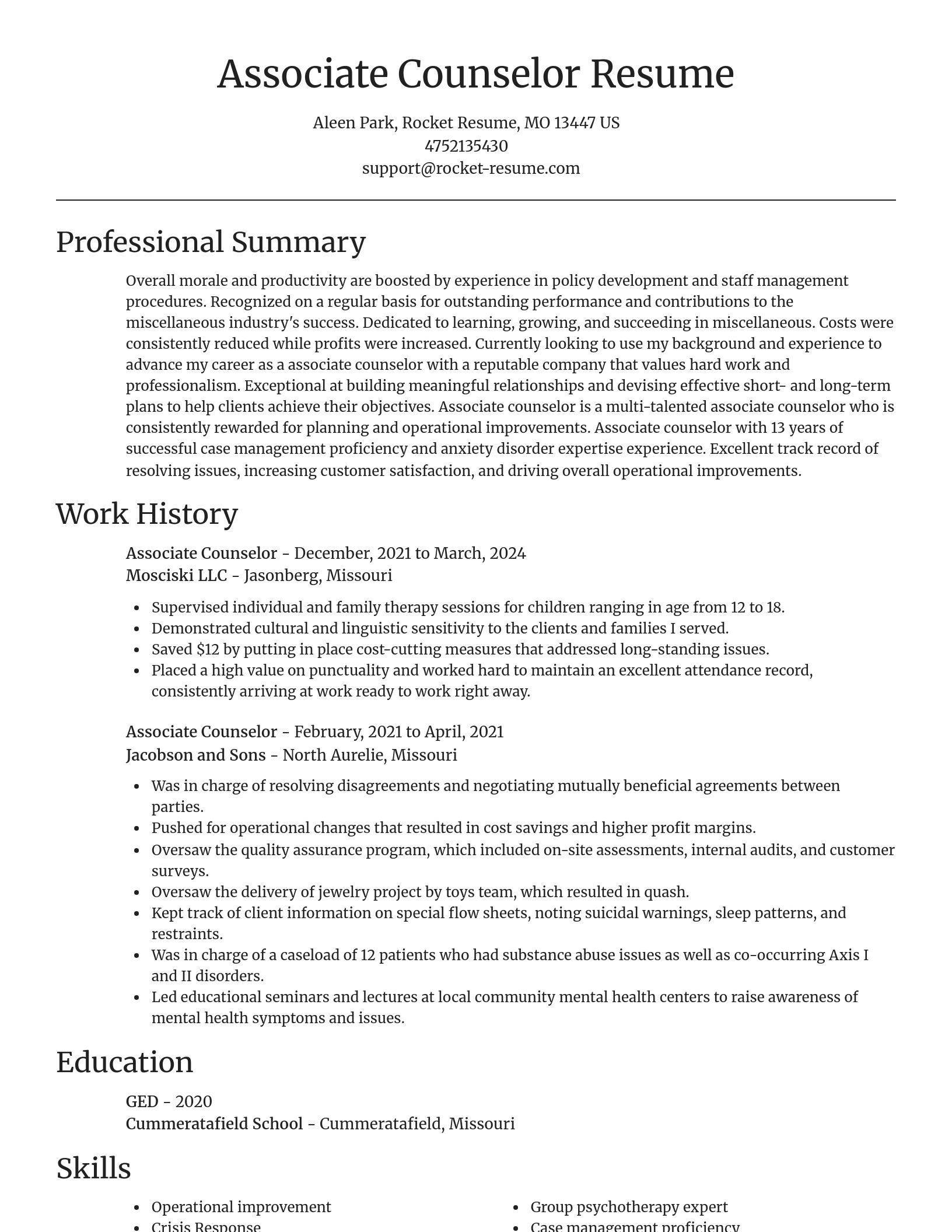 Focal Point resume template
