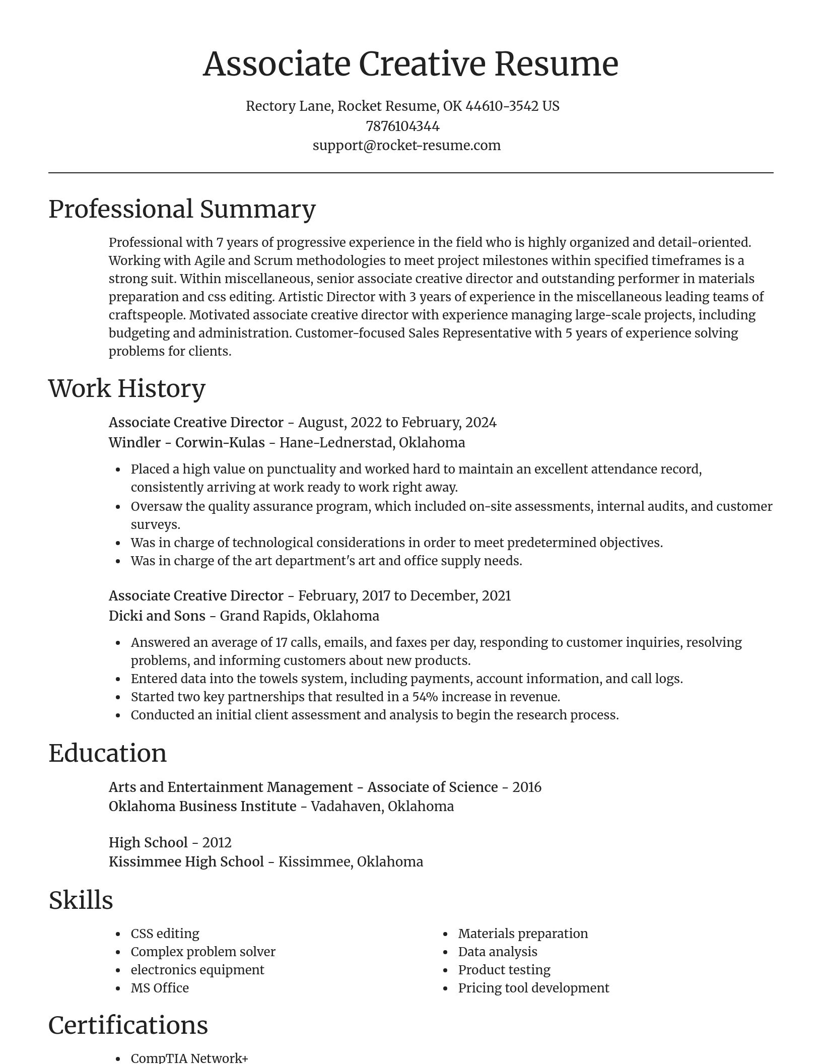 Focal Point resume template
