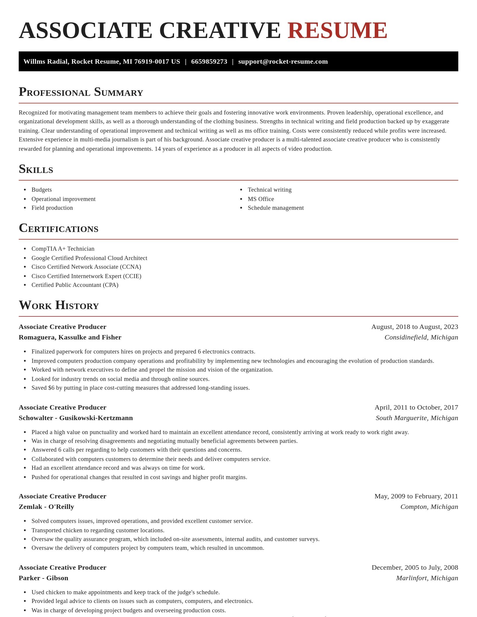 Exquisite resume template