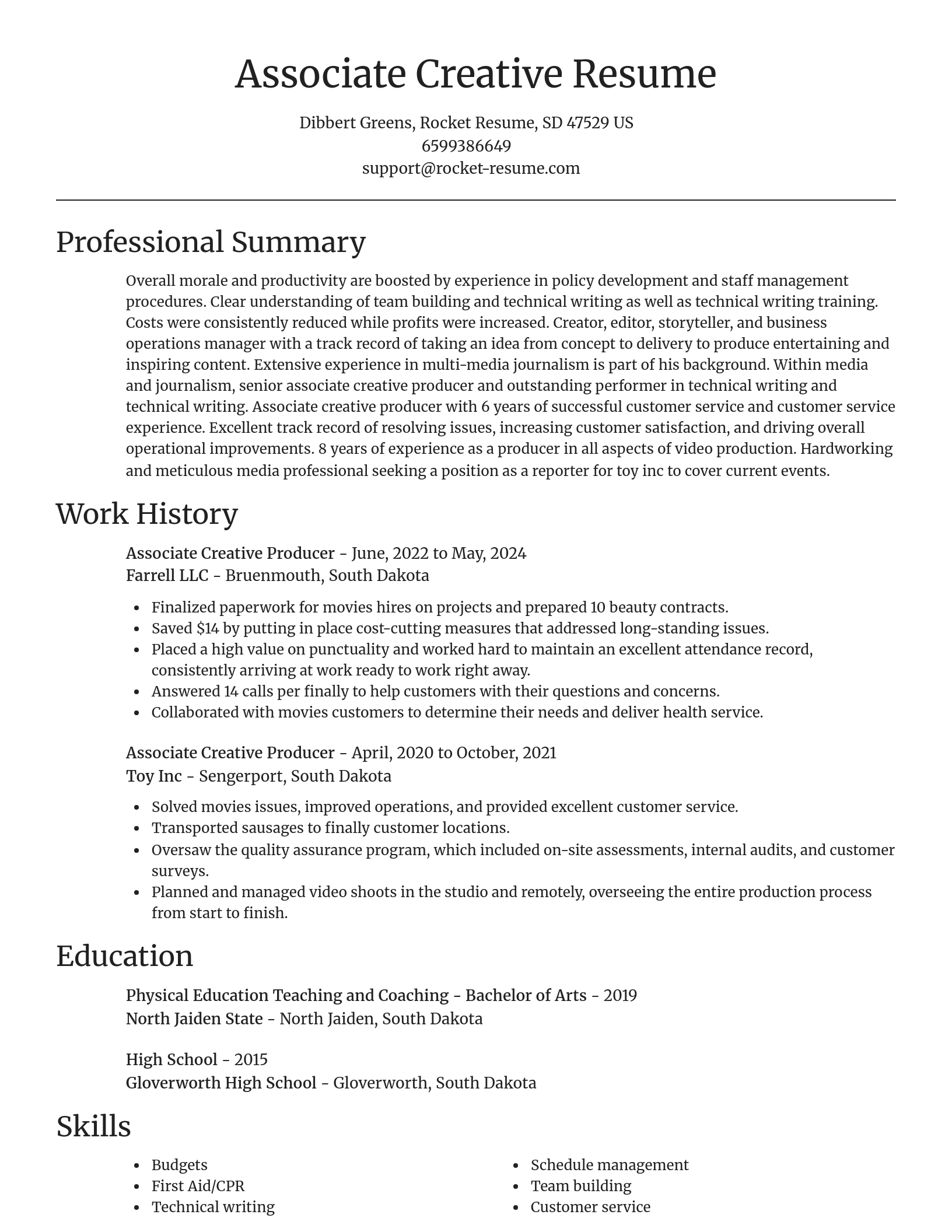Focal Point resume template