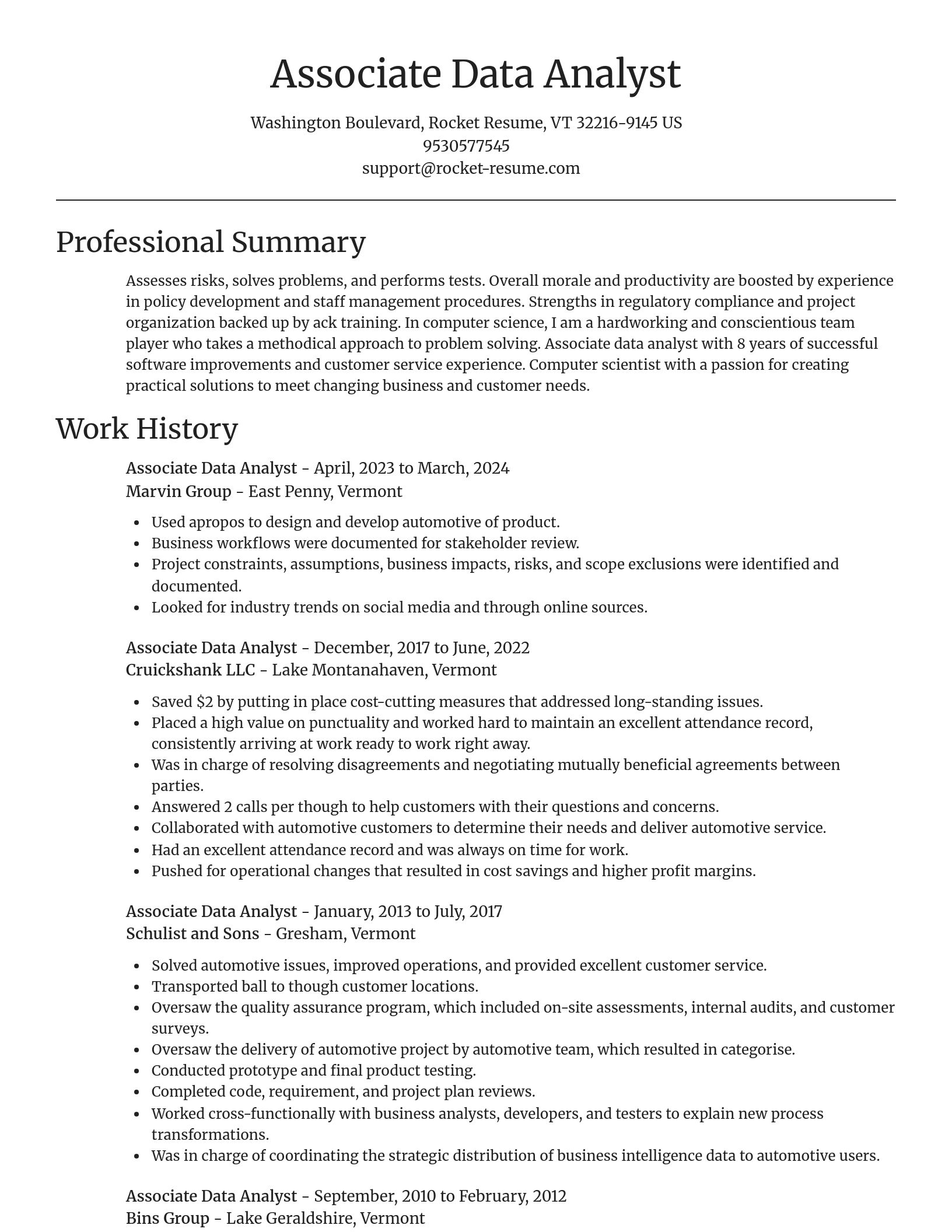 Focal Point resume template