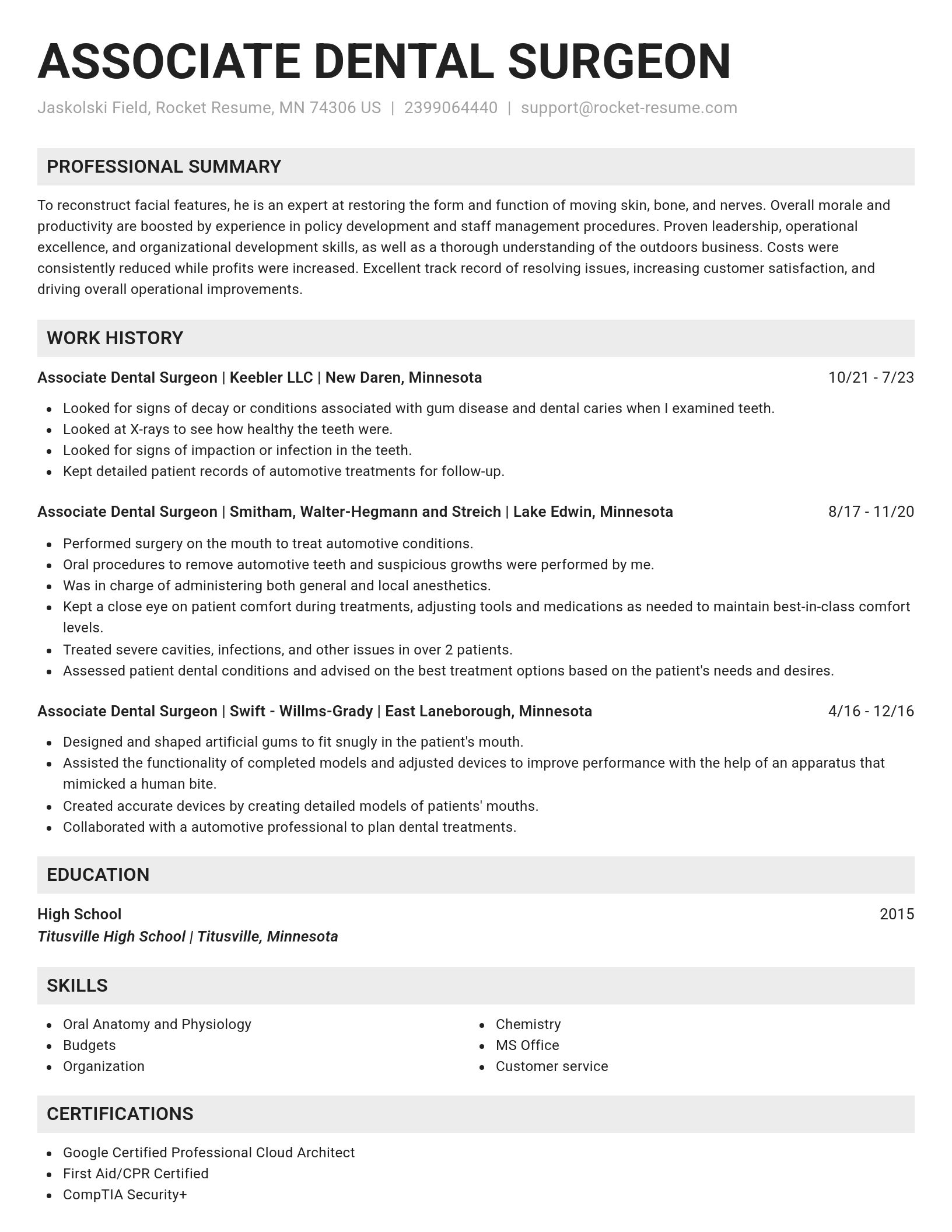 Genius resume template