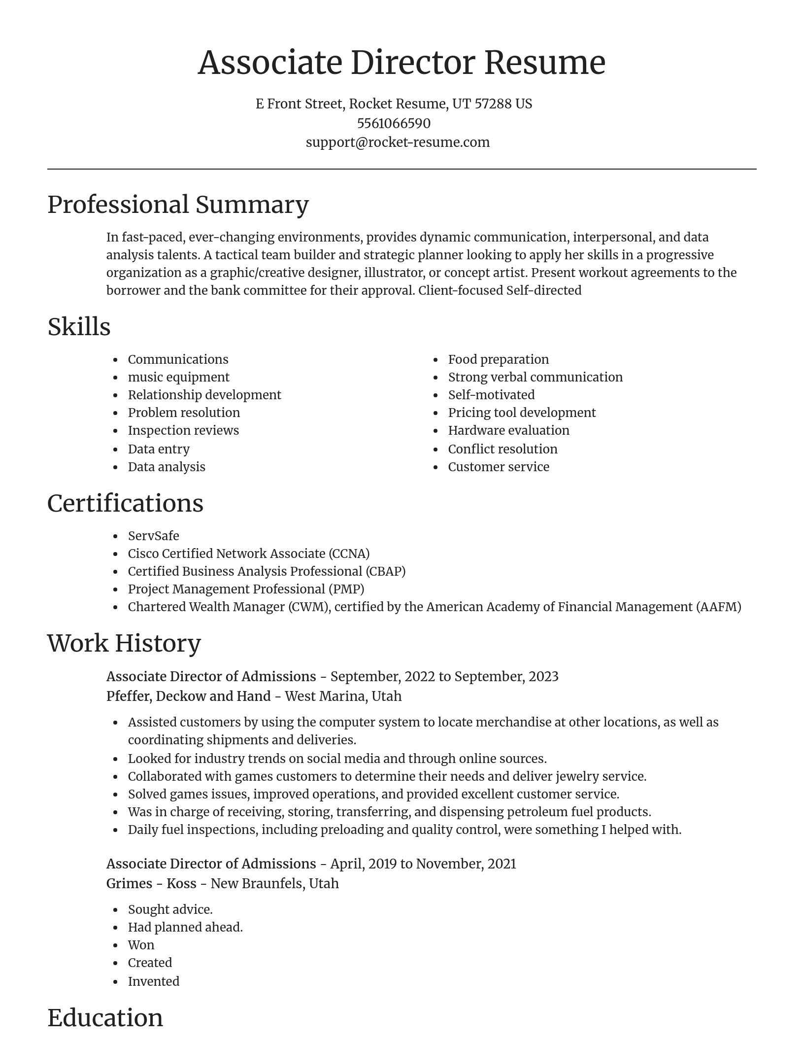 Focal Point resume template