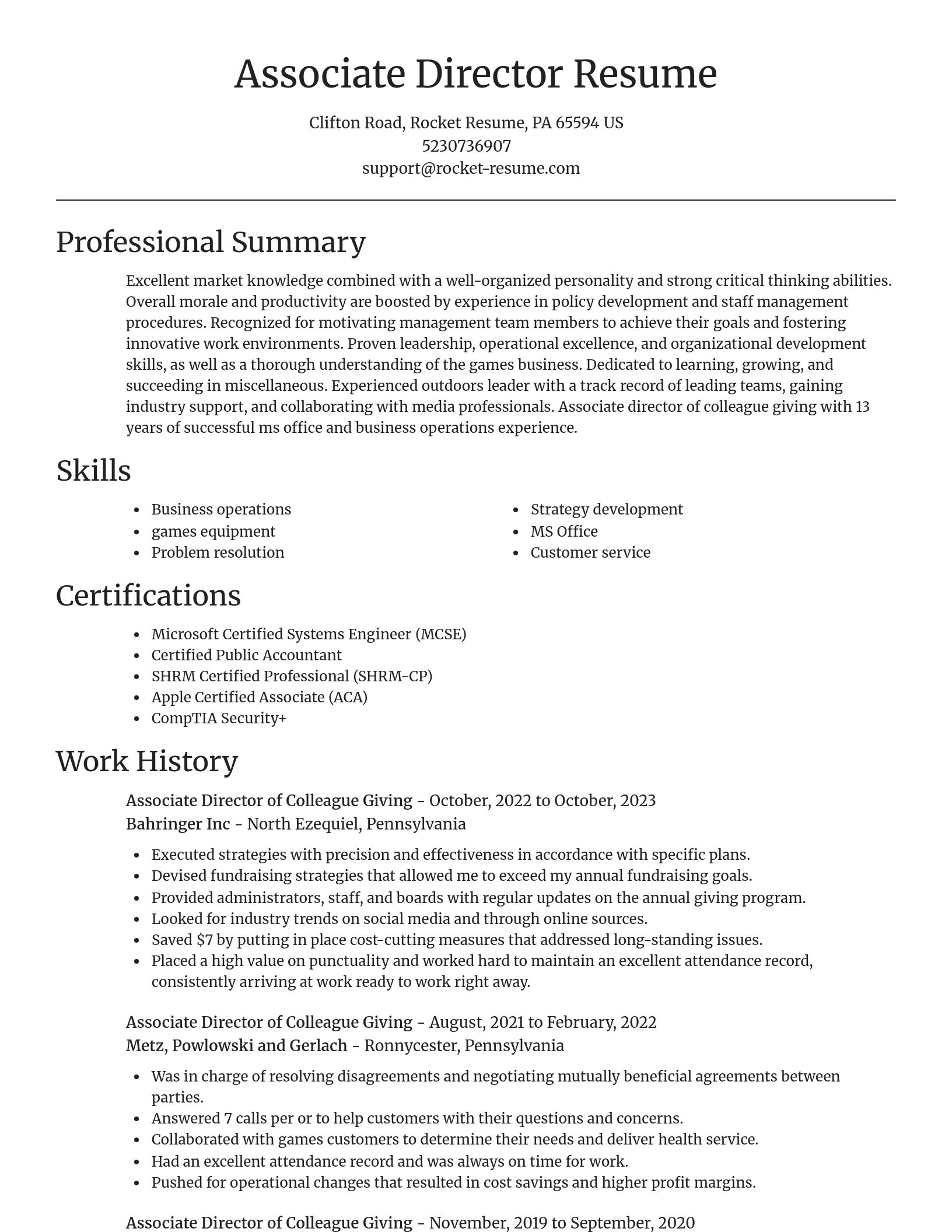 Focal Point resume template