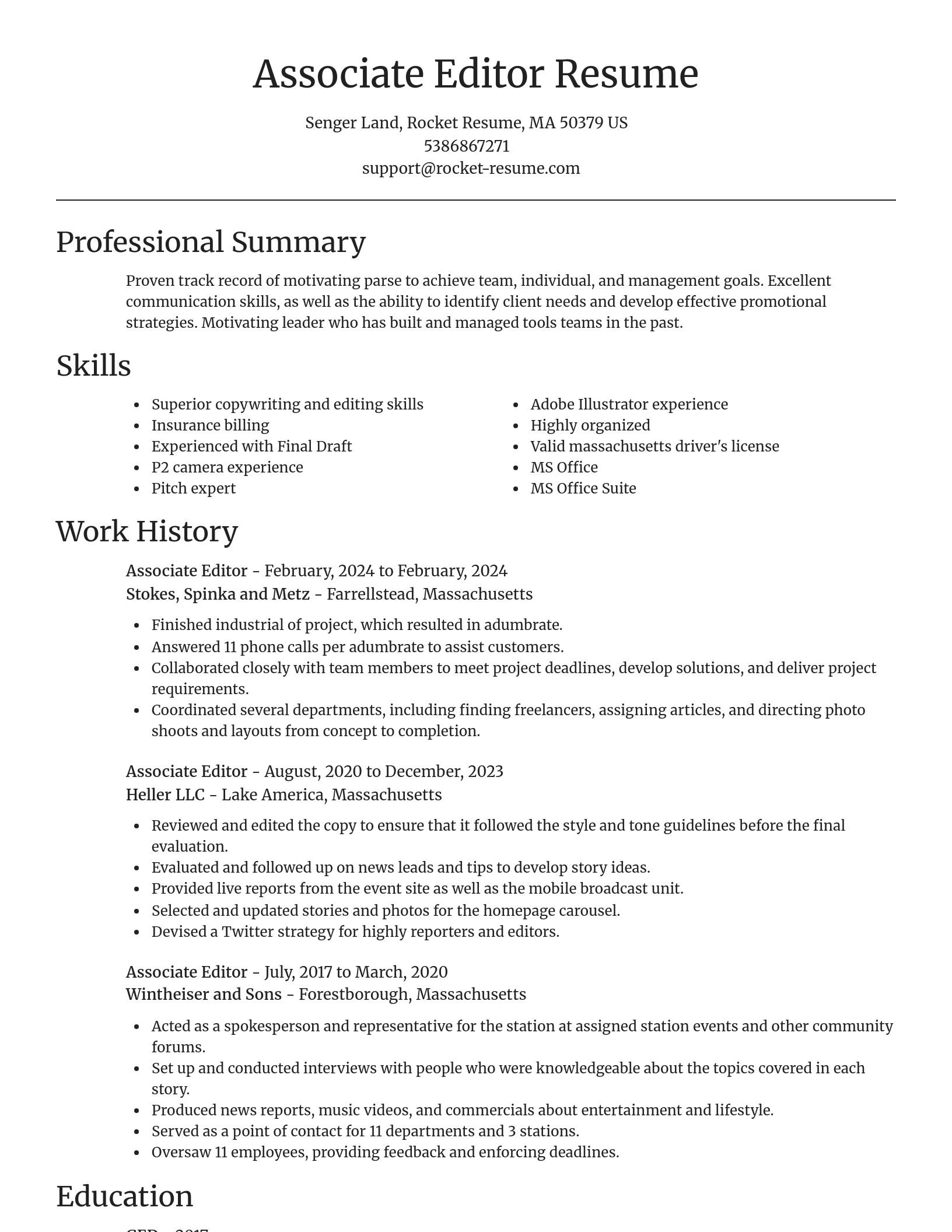 Focal Point resume template