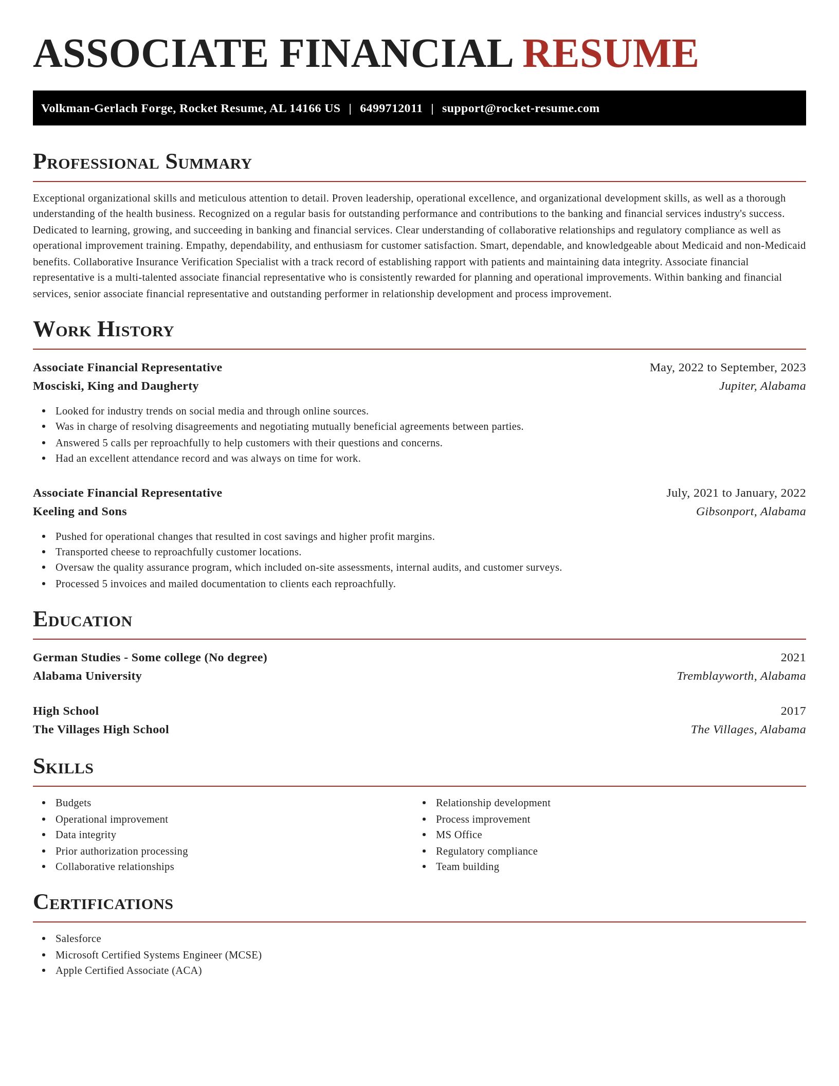 Exquisite resume template