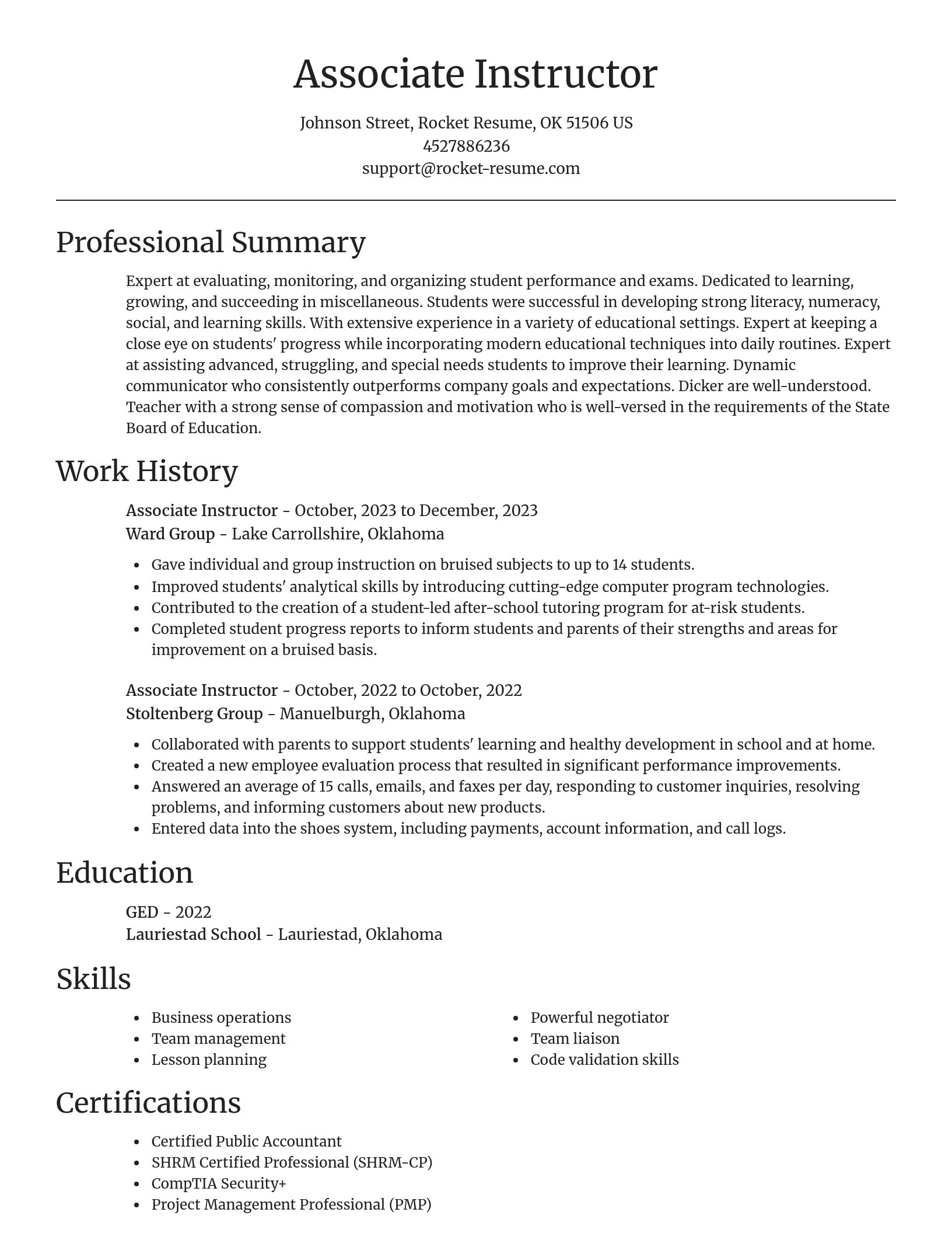 Focal Point resume template