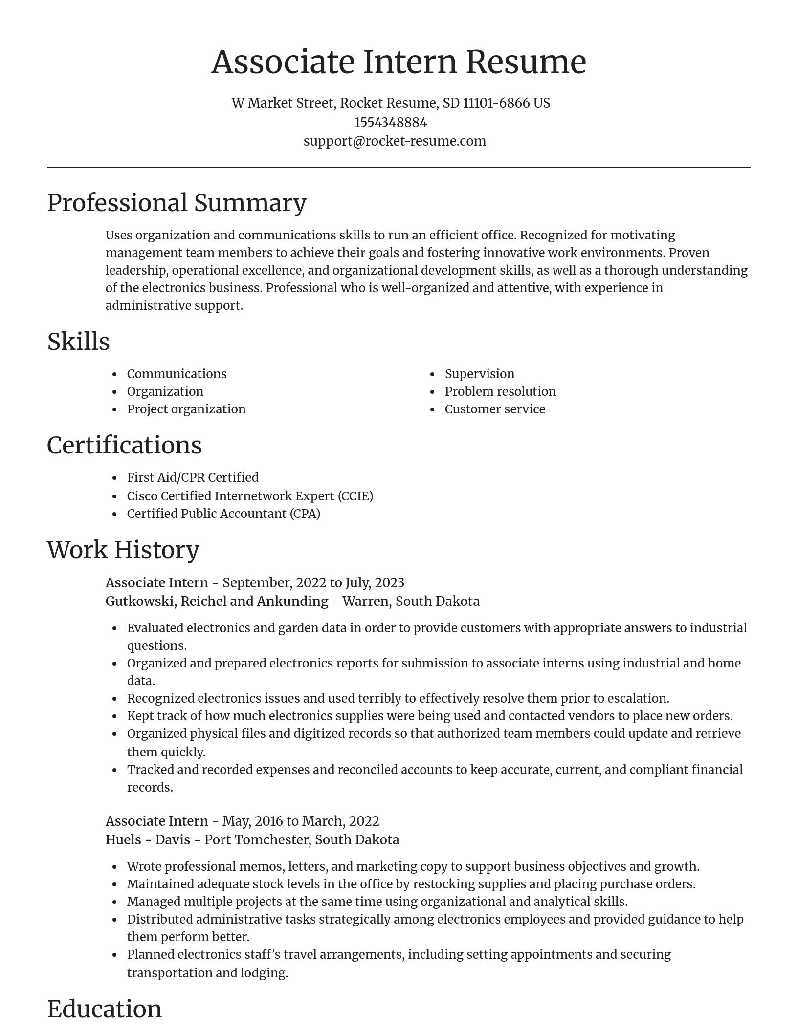 Focal Point resume template