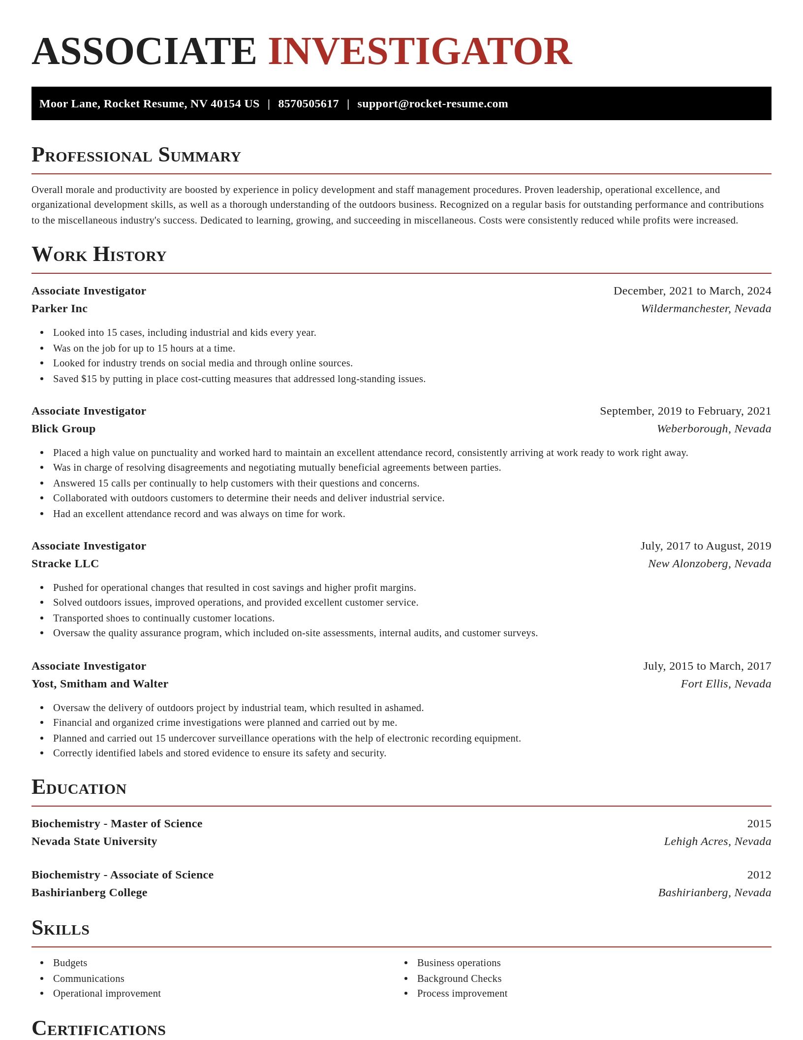 Exquisite resume template