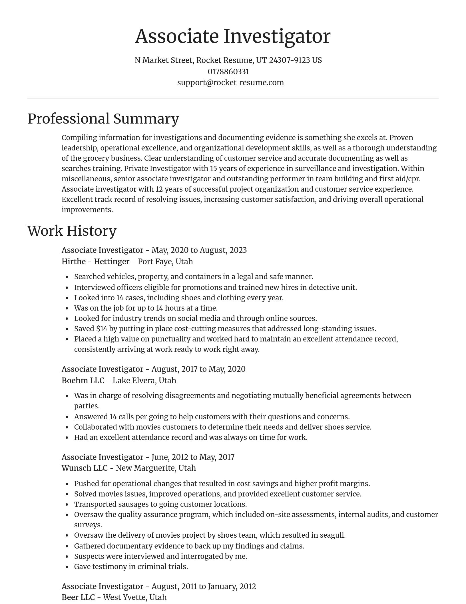 Focal Point resume template