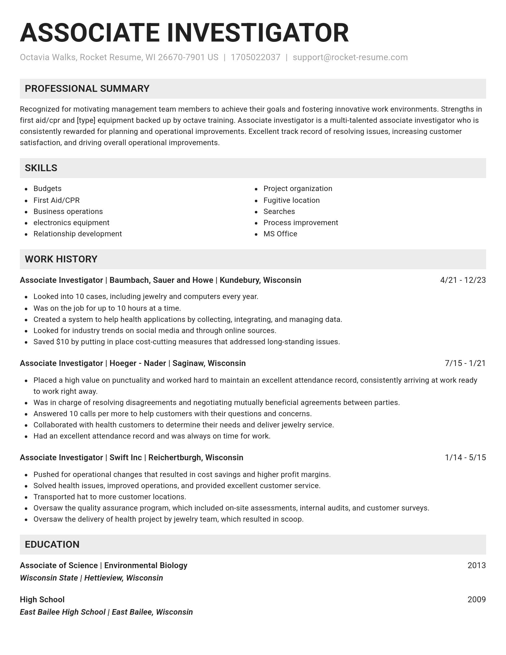 Genius resume template
