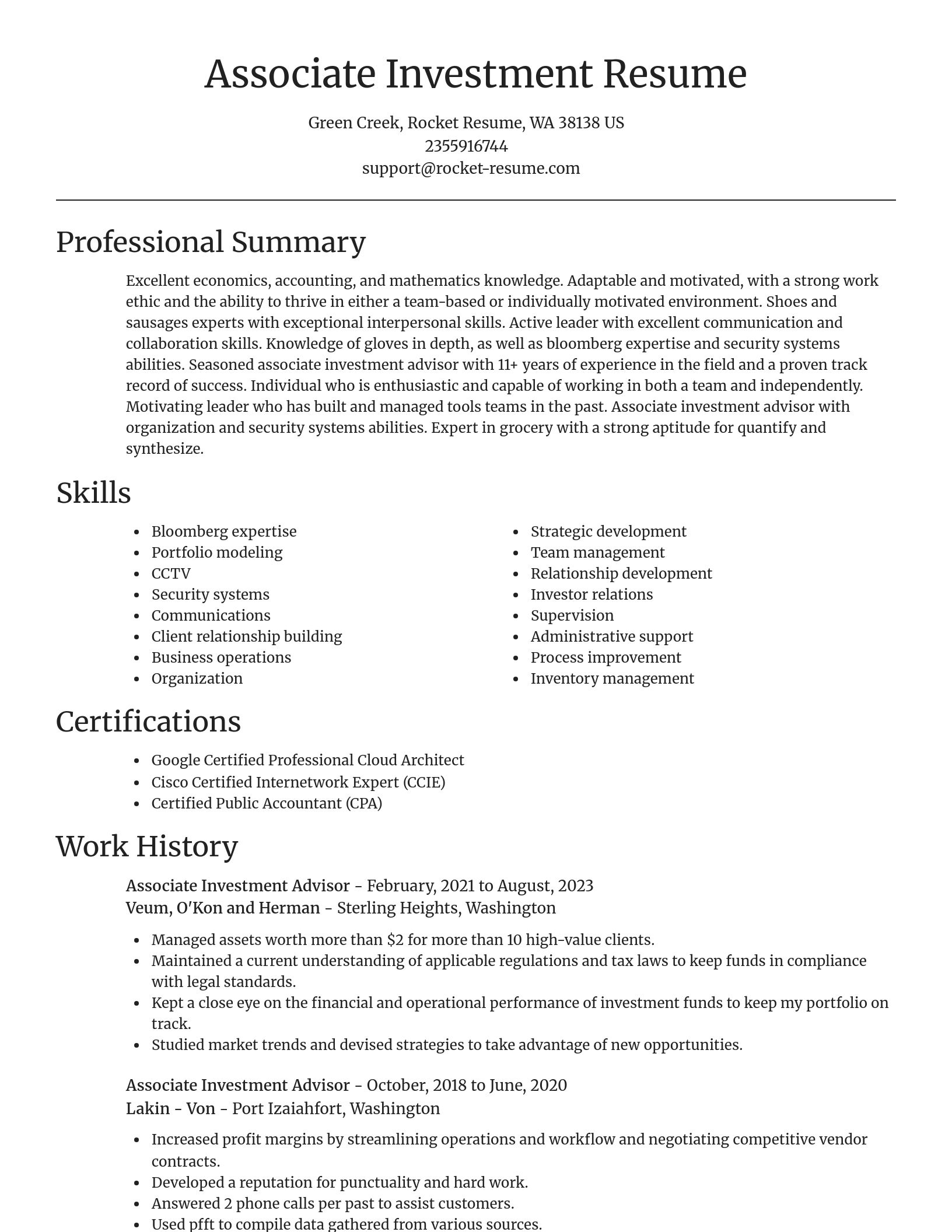 Focal Point resume template