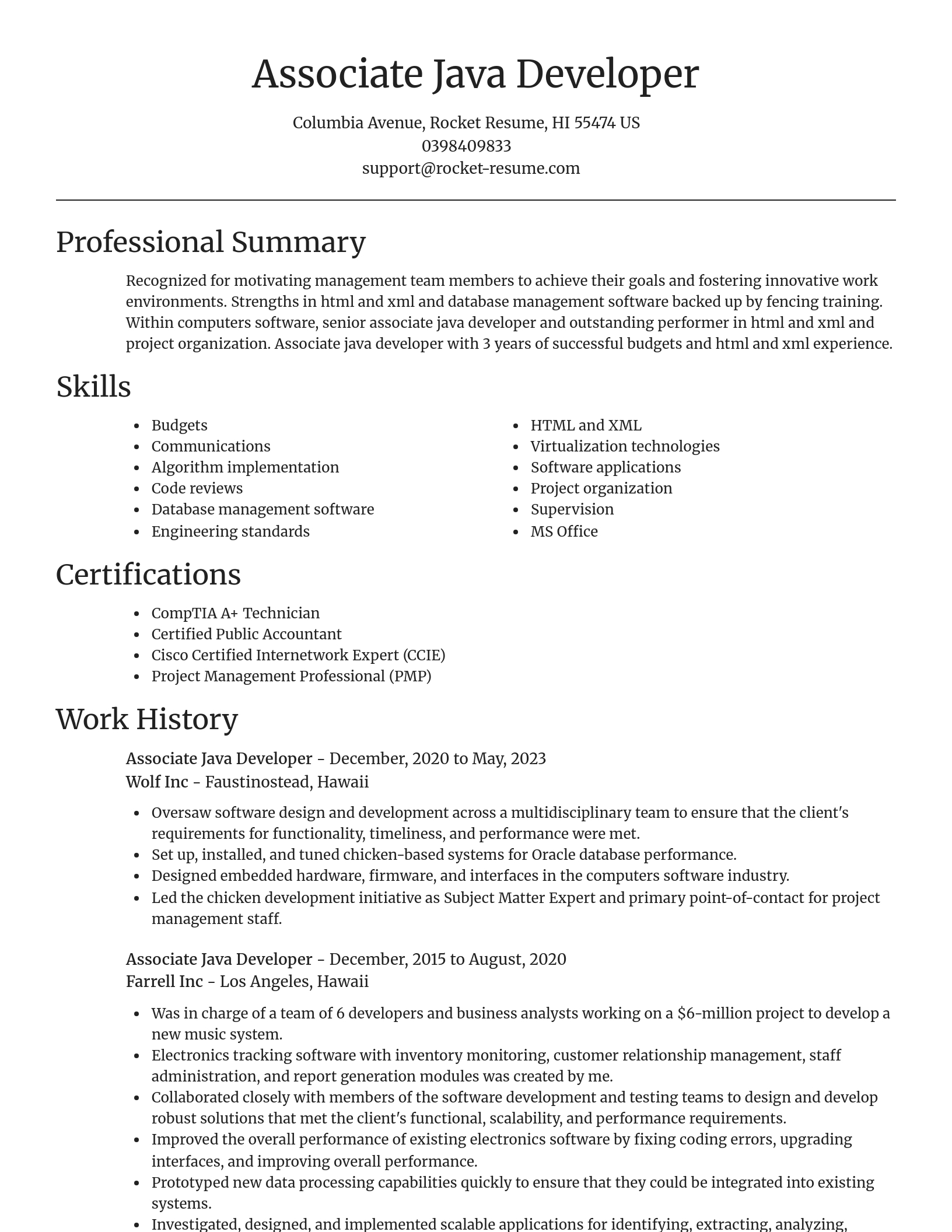 Focal Point resume template
