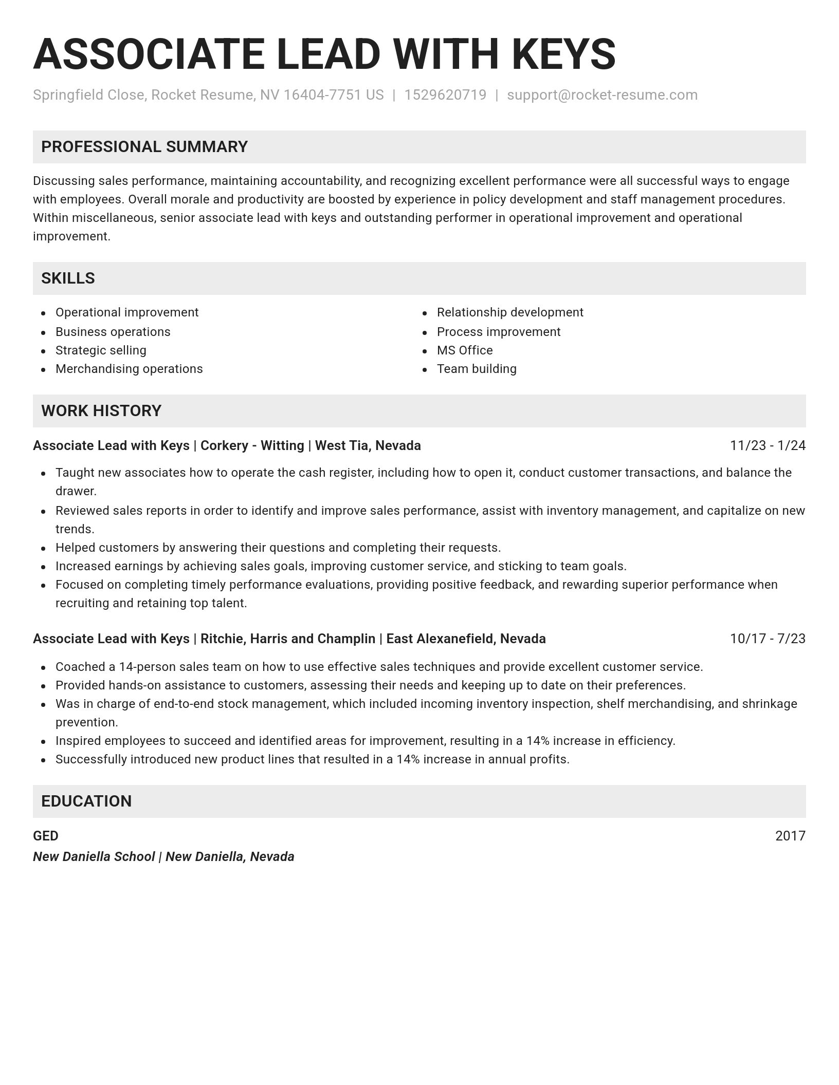 Genius resume template