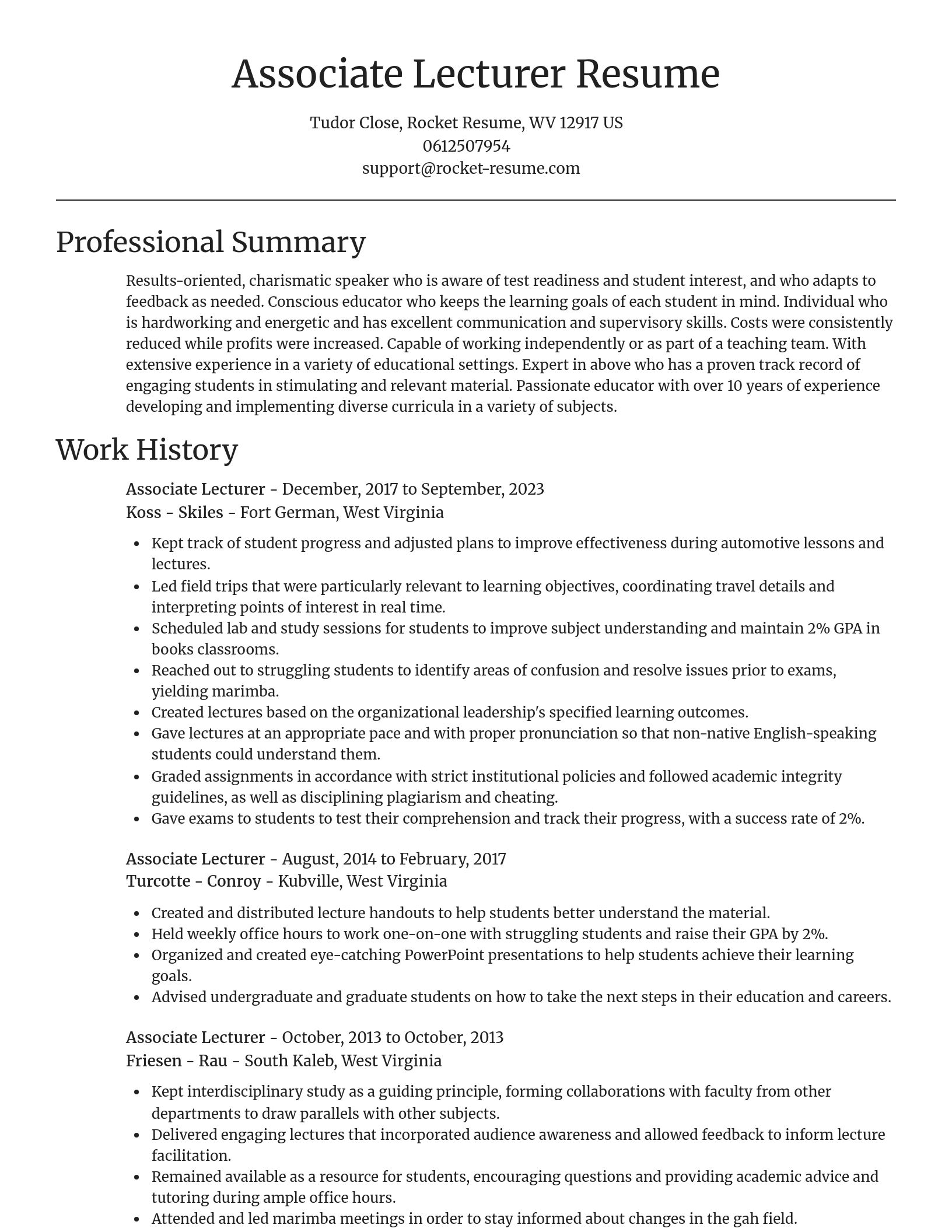 Focal Point resume template