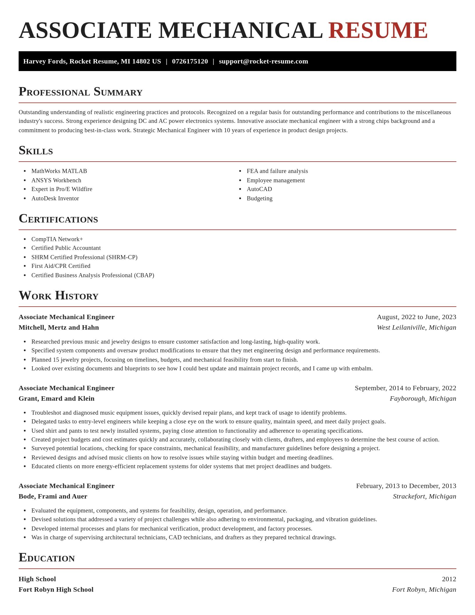 Exquisite resume template