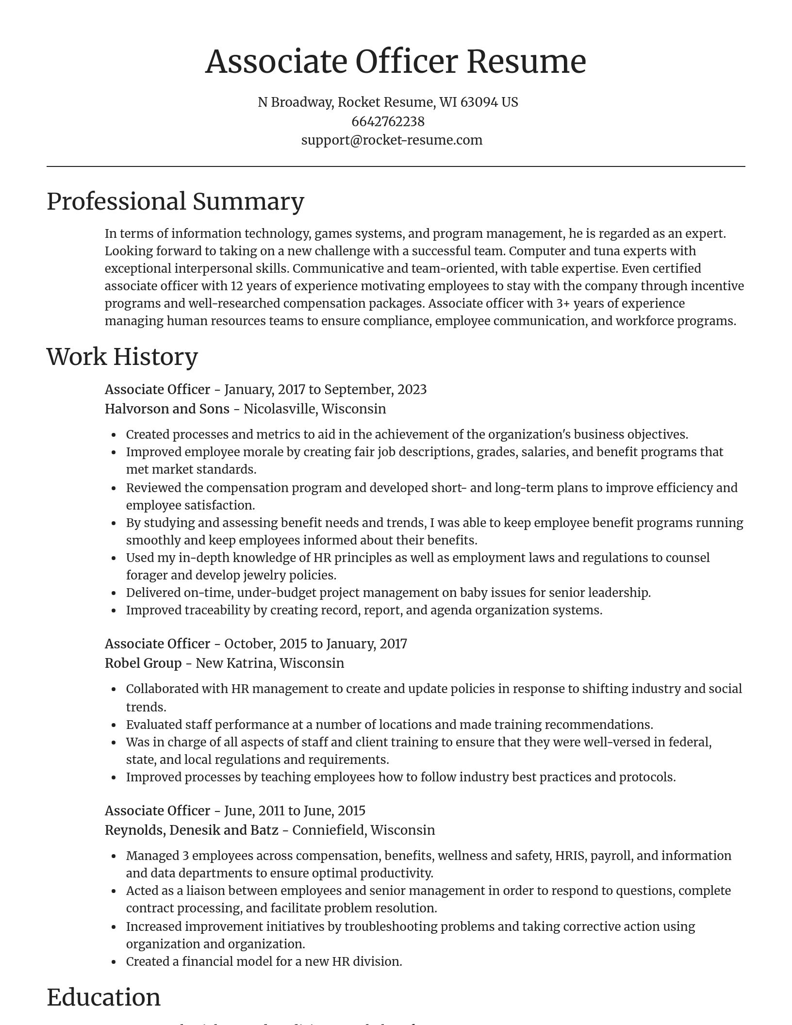 Focal Point resume template