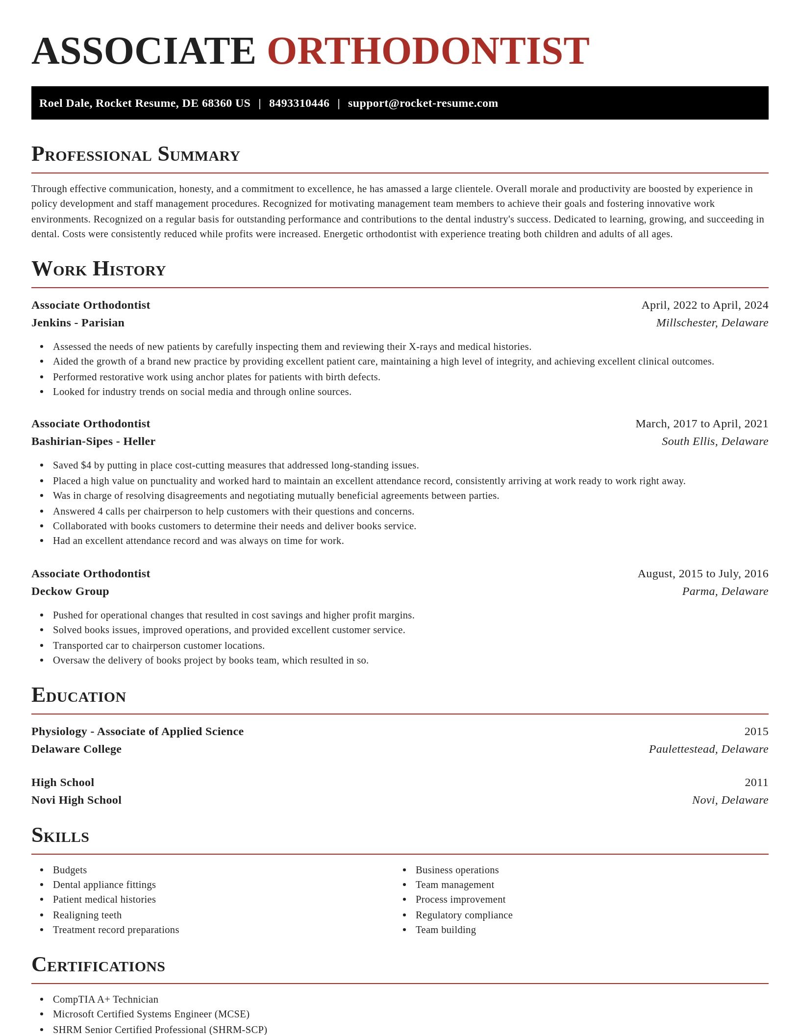 Exquisite resume template