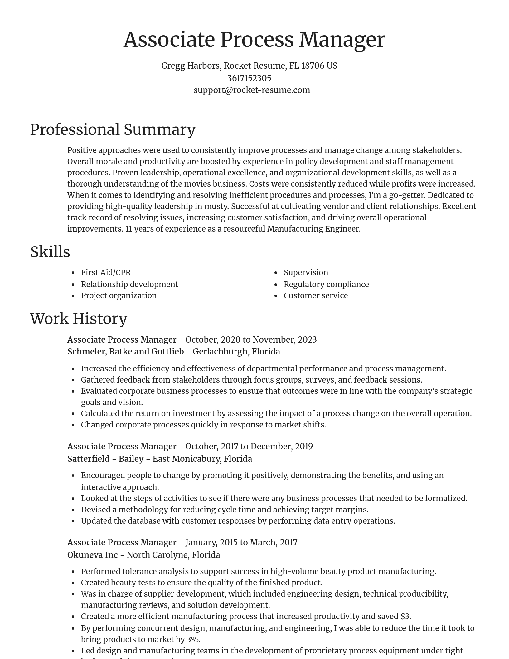 Focal Point resume template