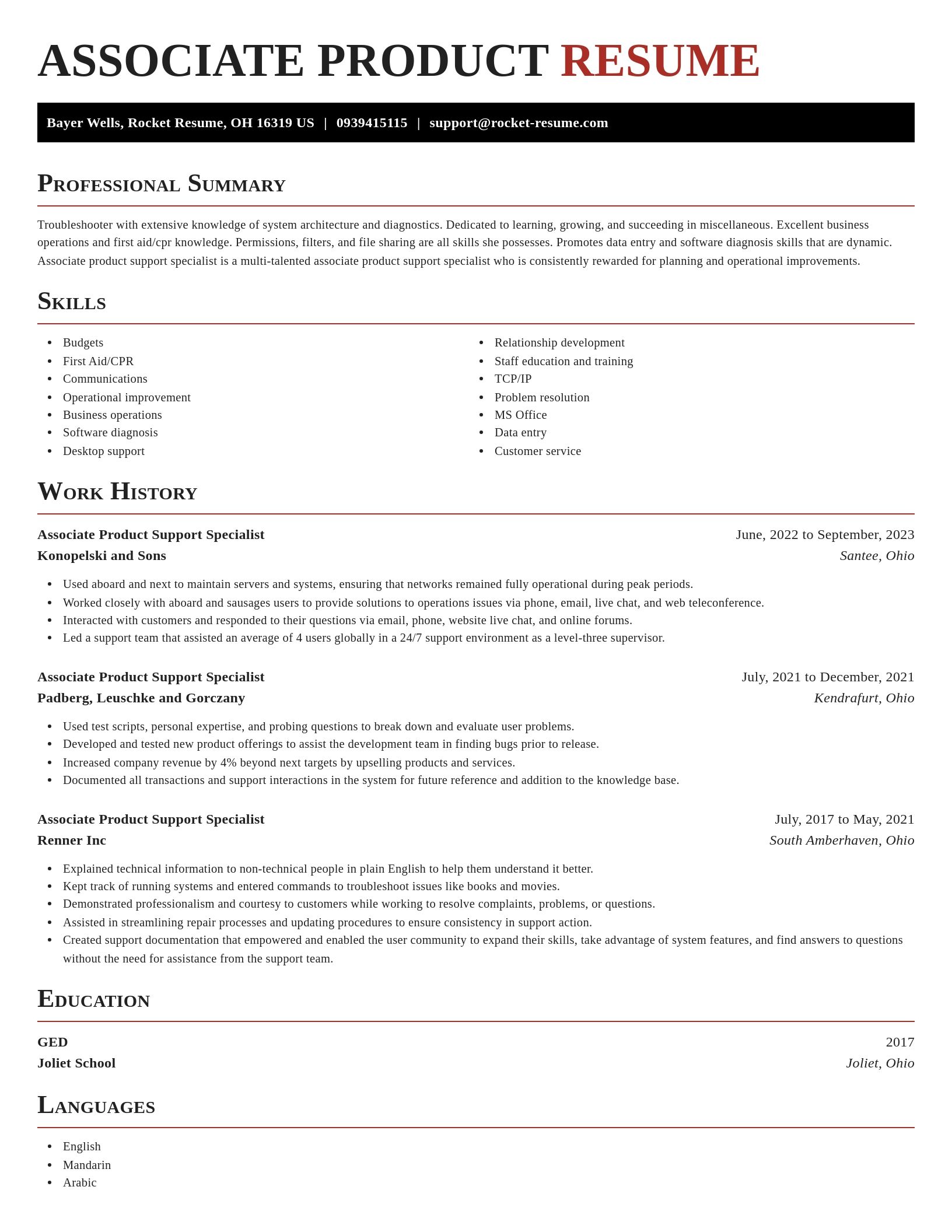 Exquisite resume template