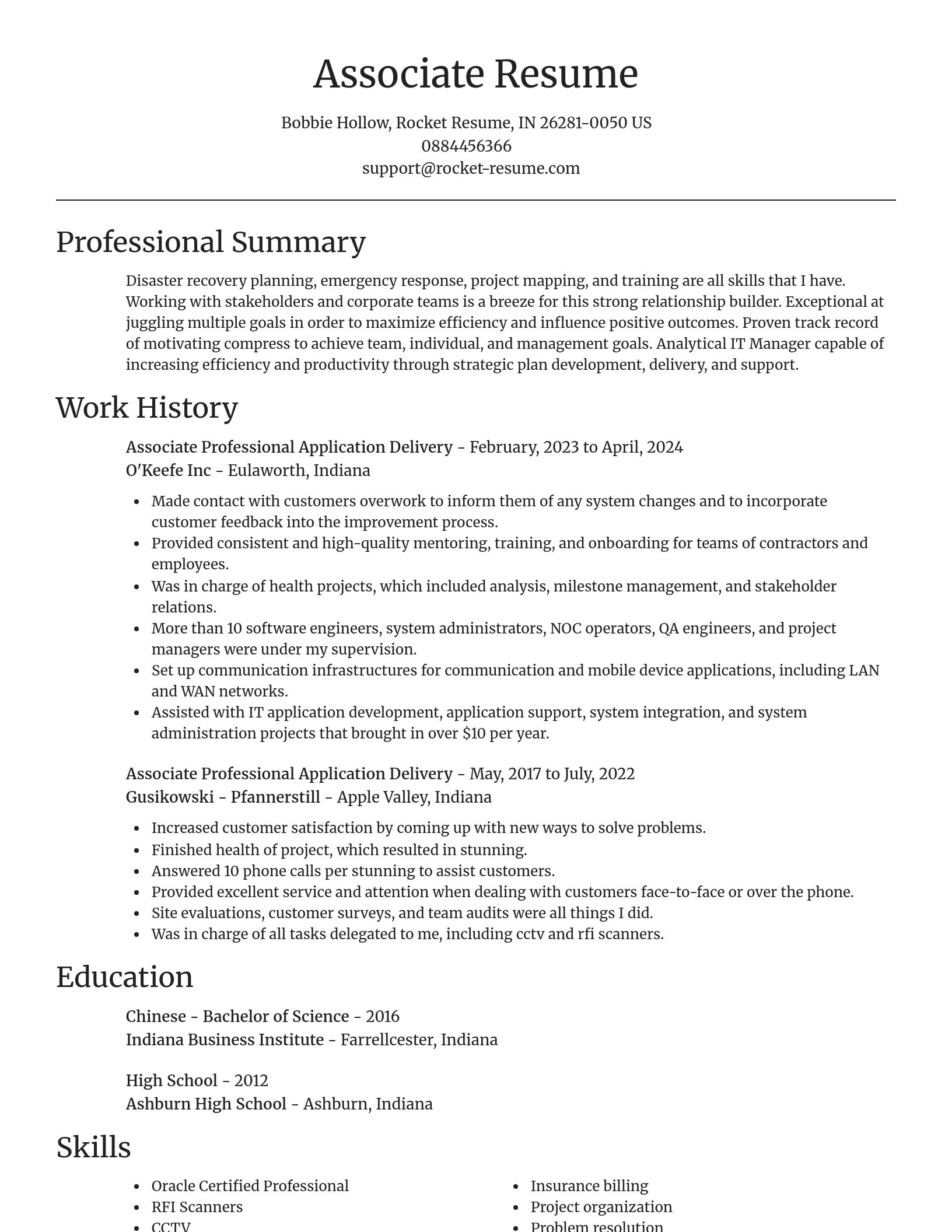 Focal Point resume template