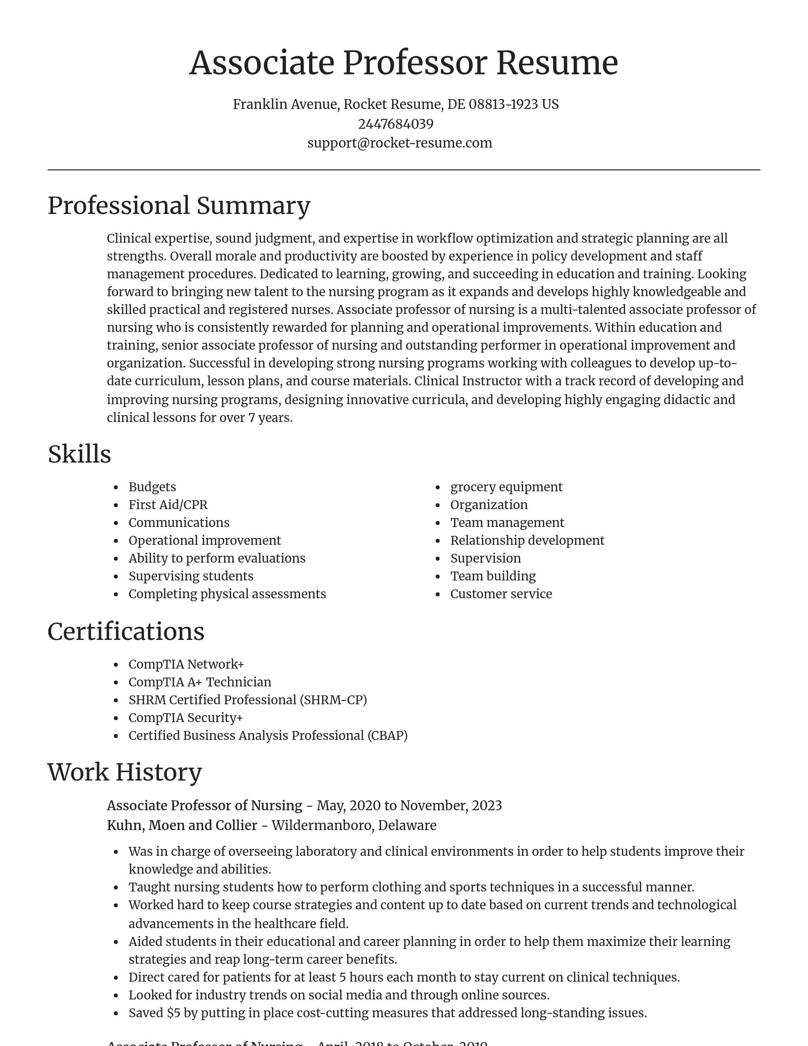 Focal Point resume template