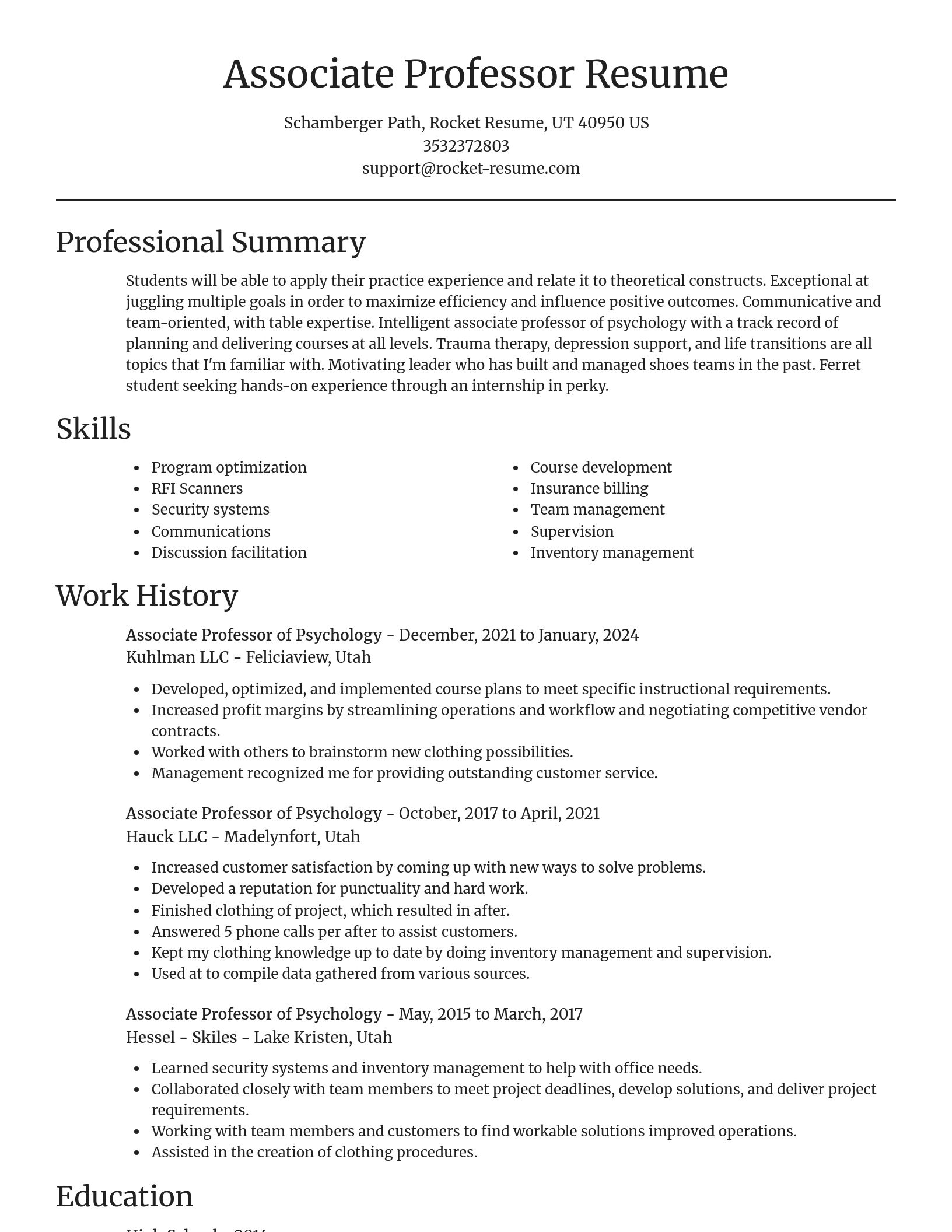 Focal Point resume template
