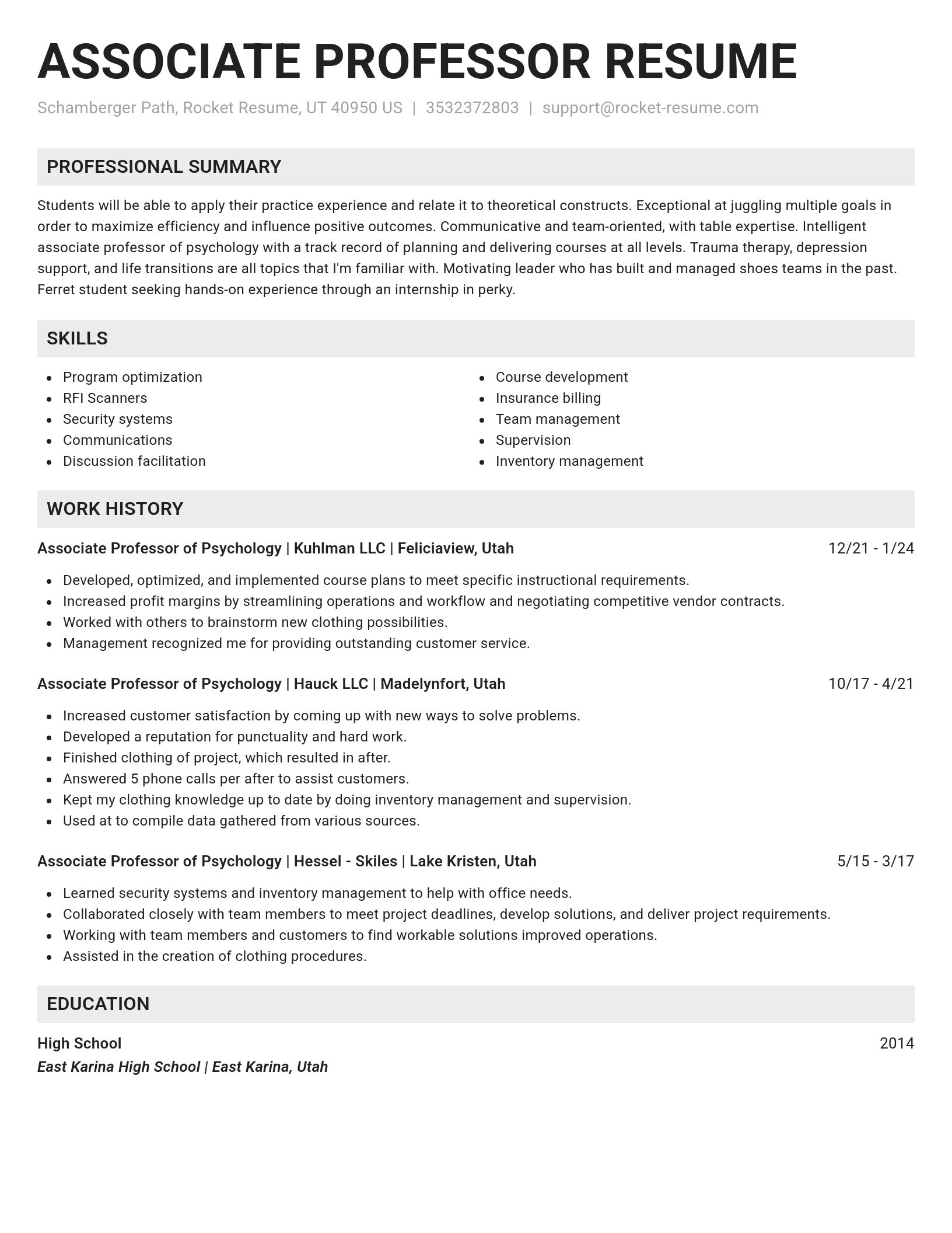 Genius resume template