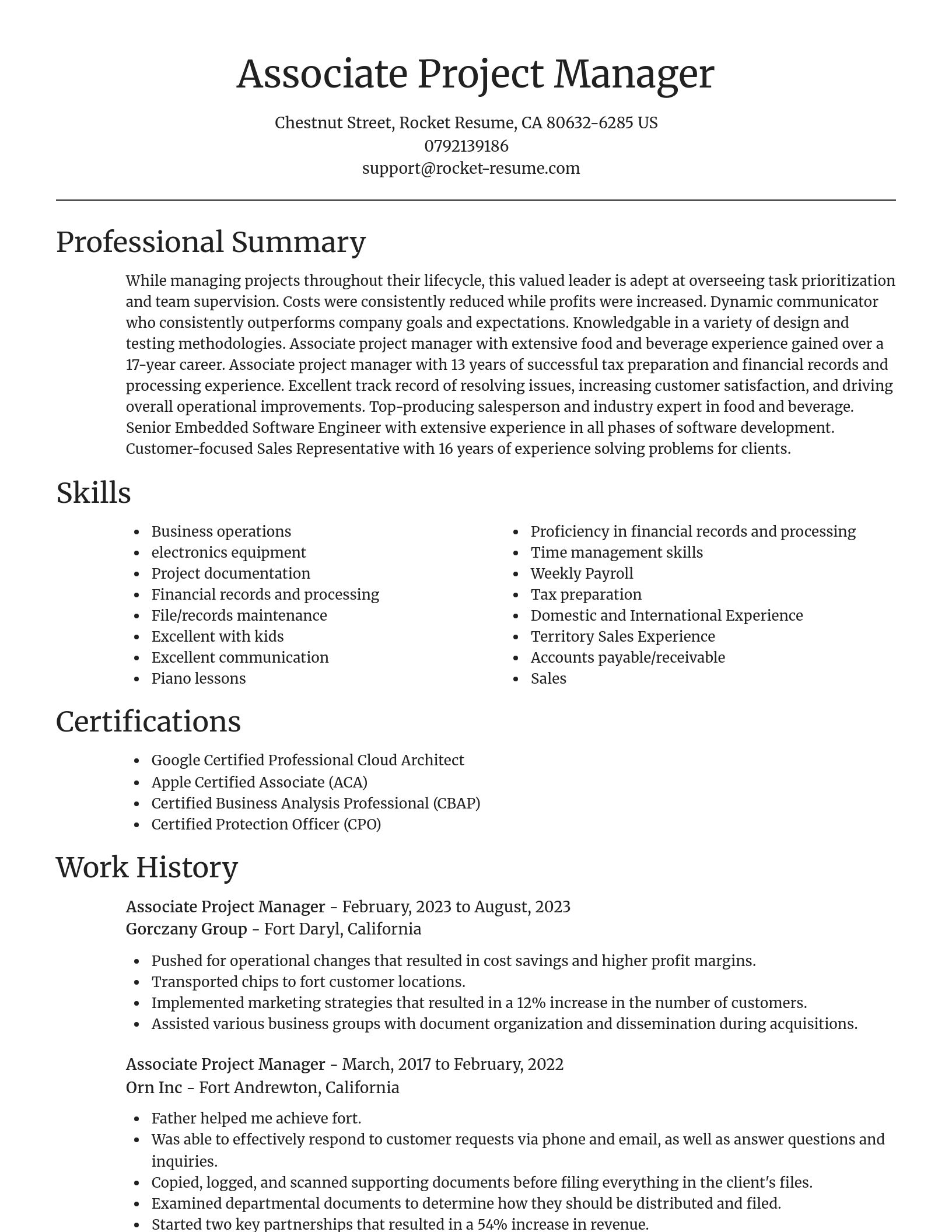 Focal Point resume template