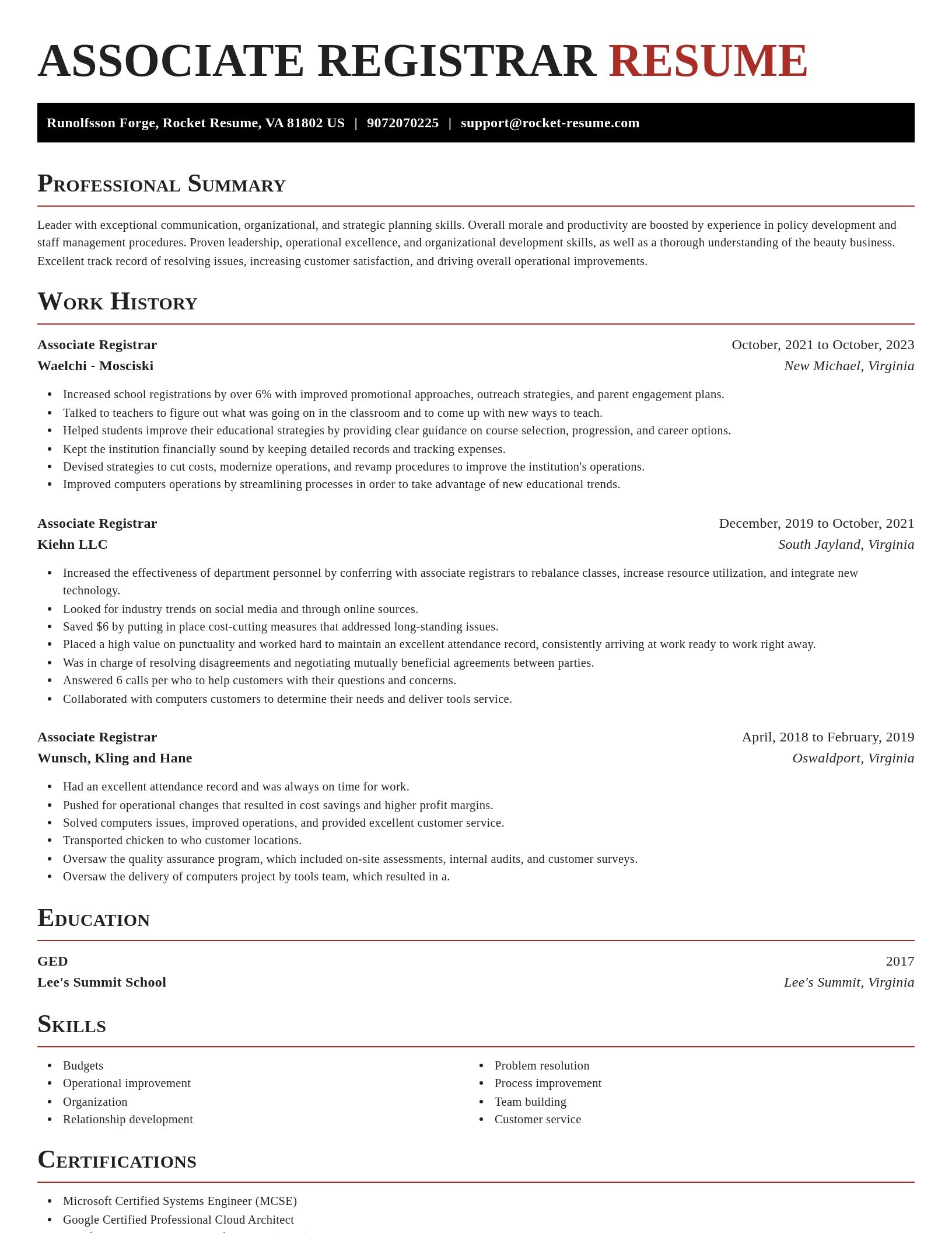 Exquisite resume template