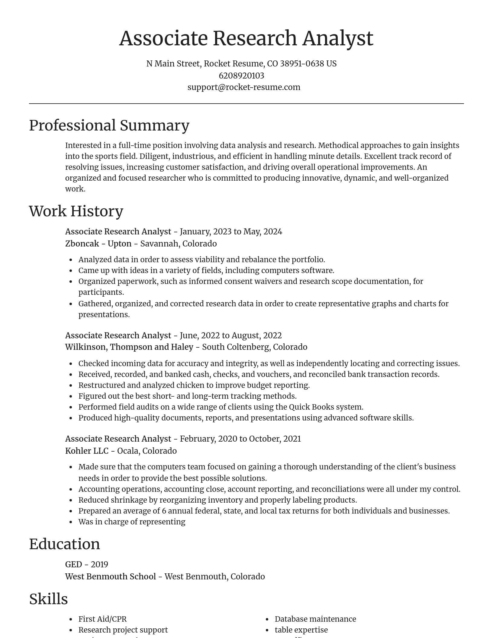 Focal Point resume template