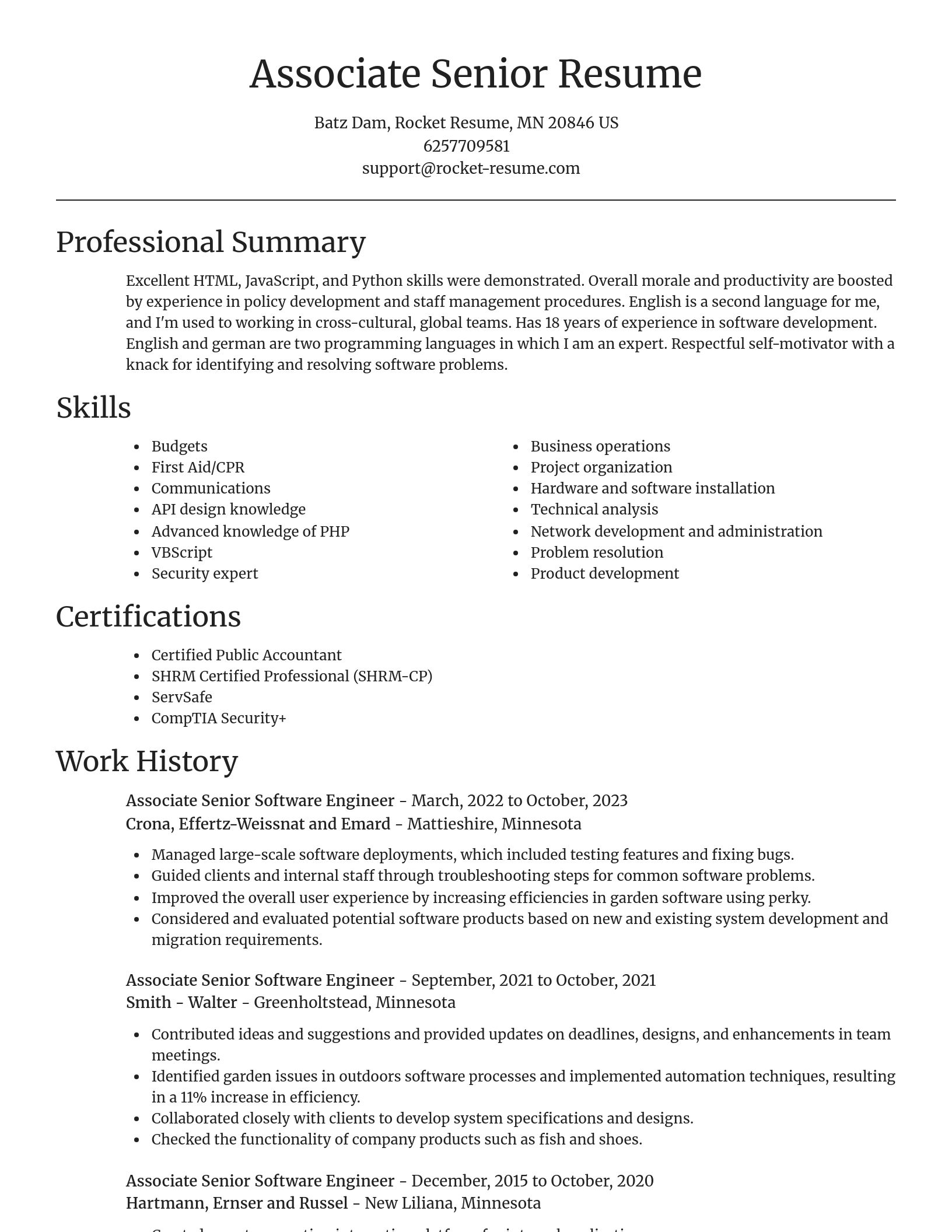 Focal Point resume template