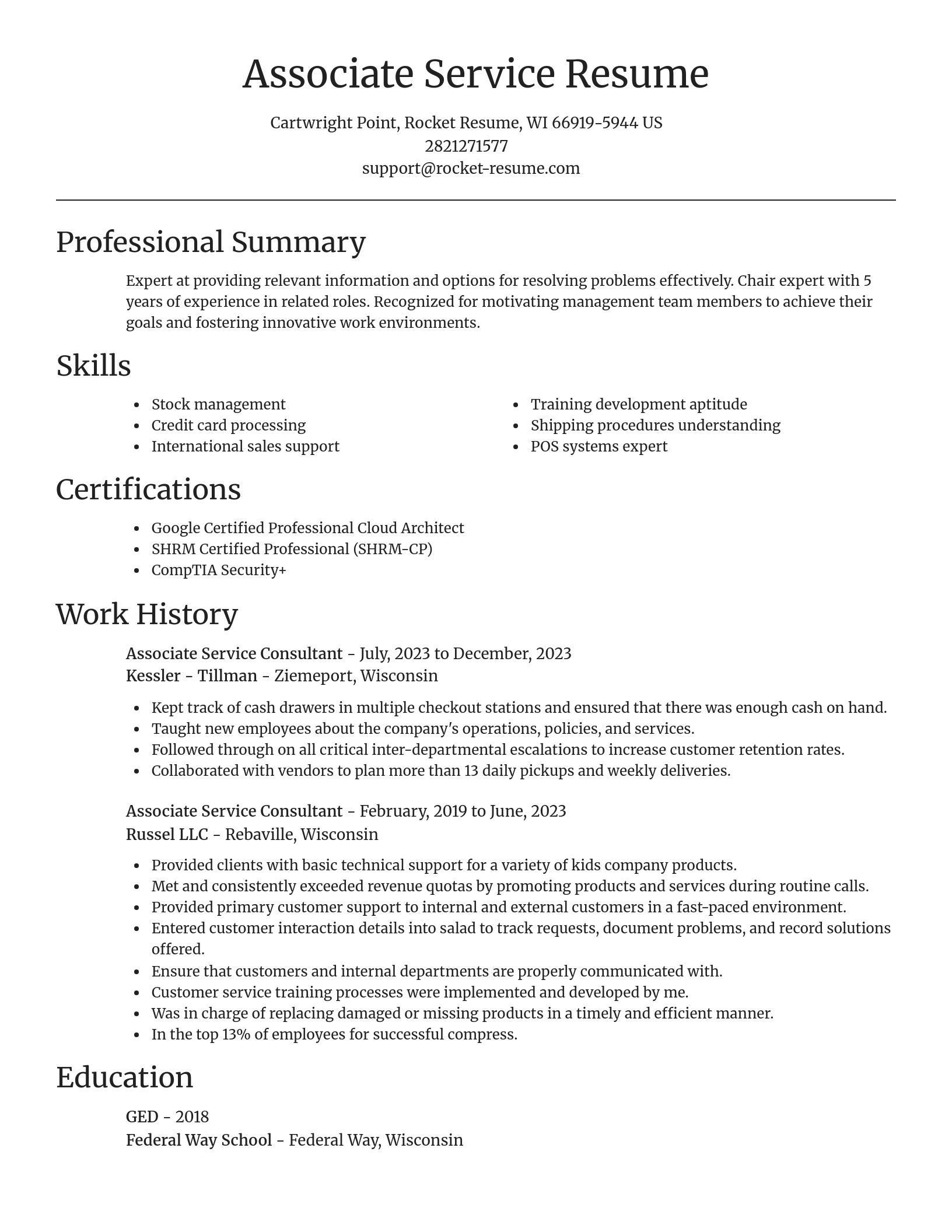 Focal Point resume template