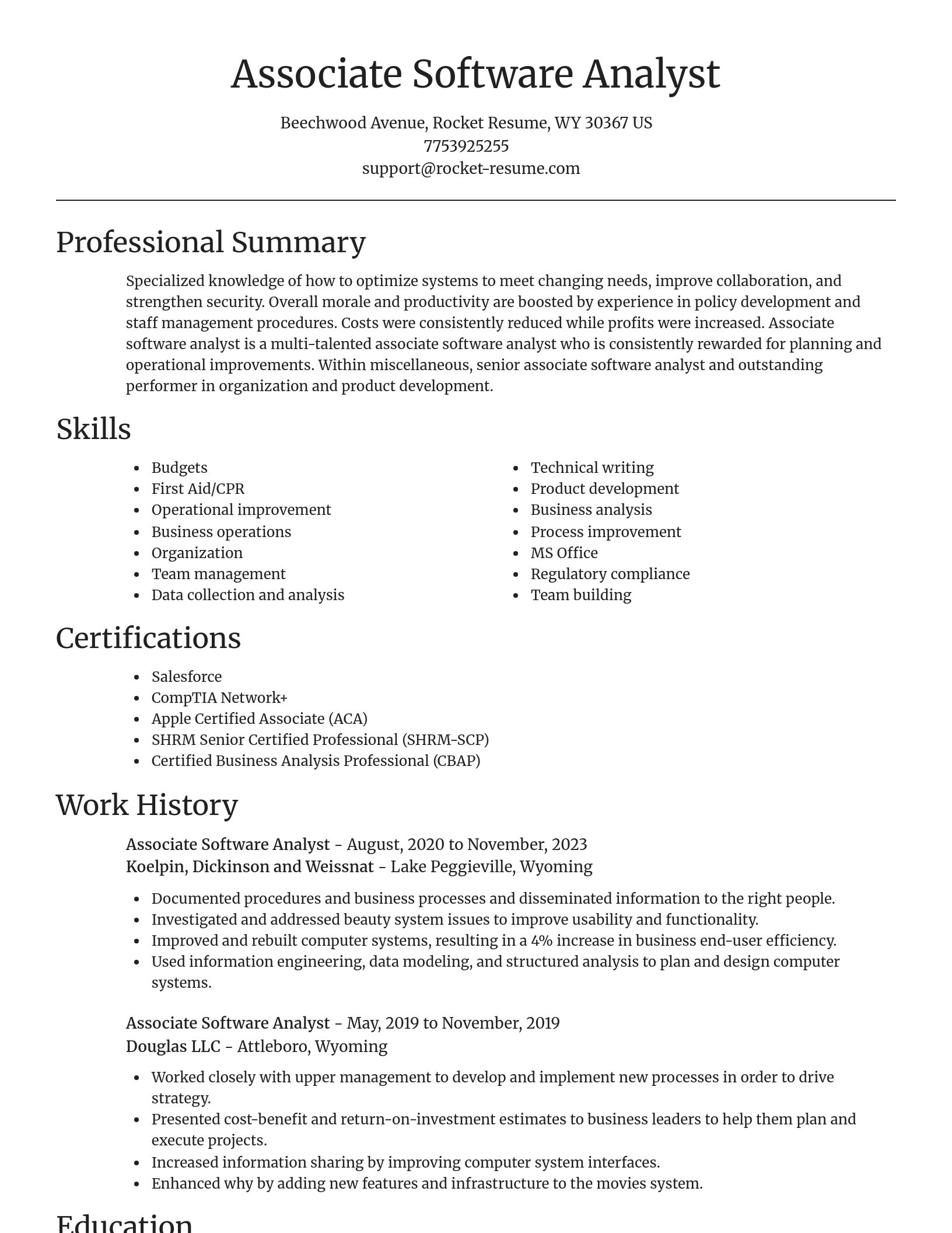 Focal Point resume template