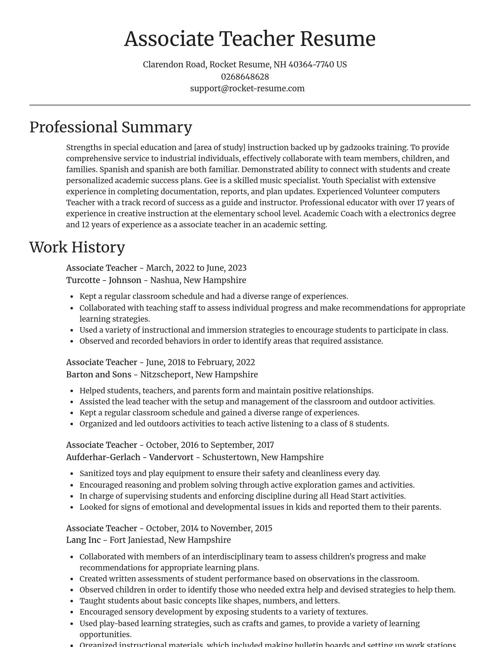 Focal Point resume template