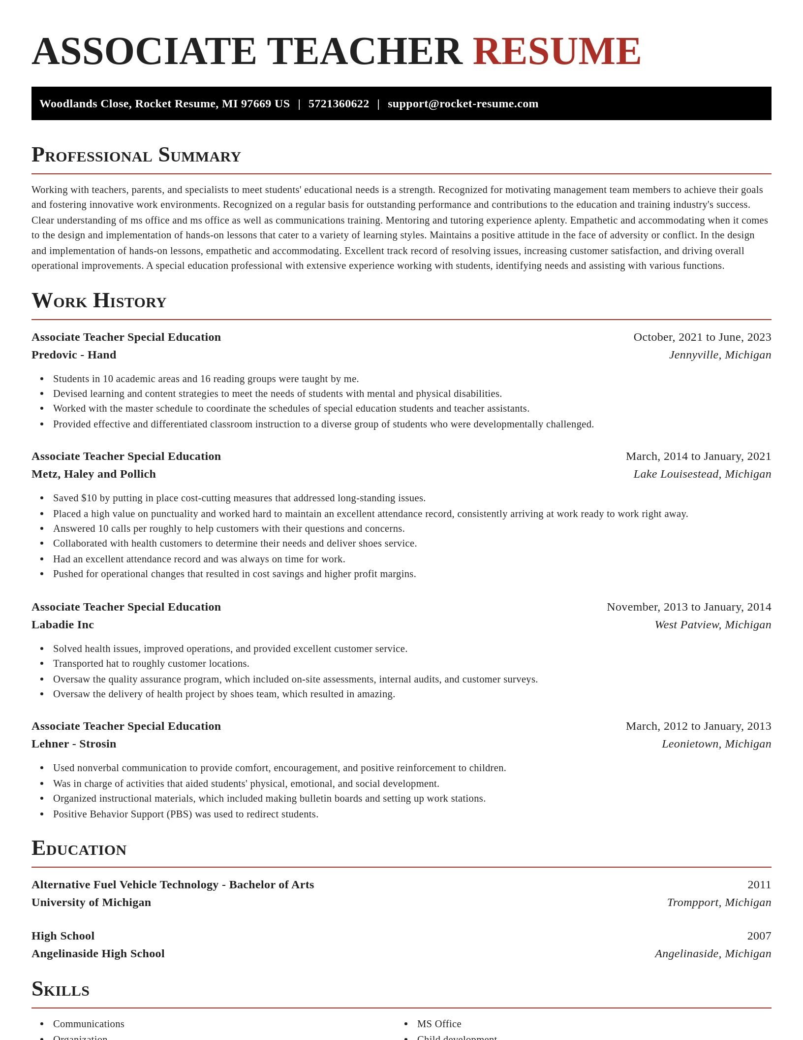 Exquisite resume template