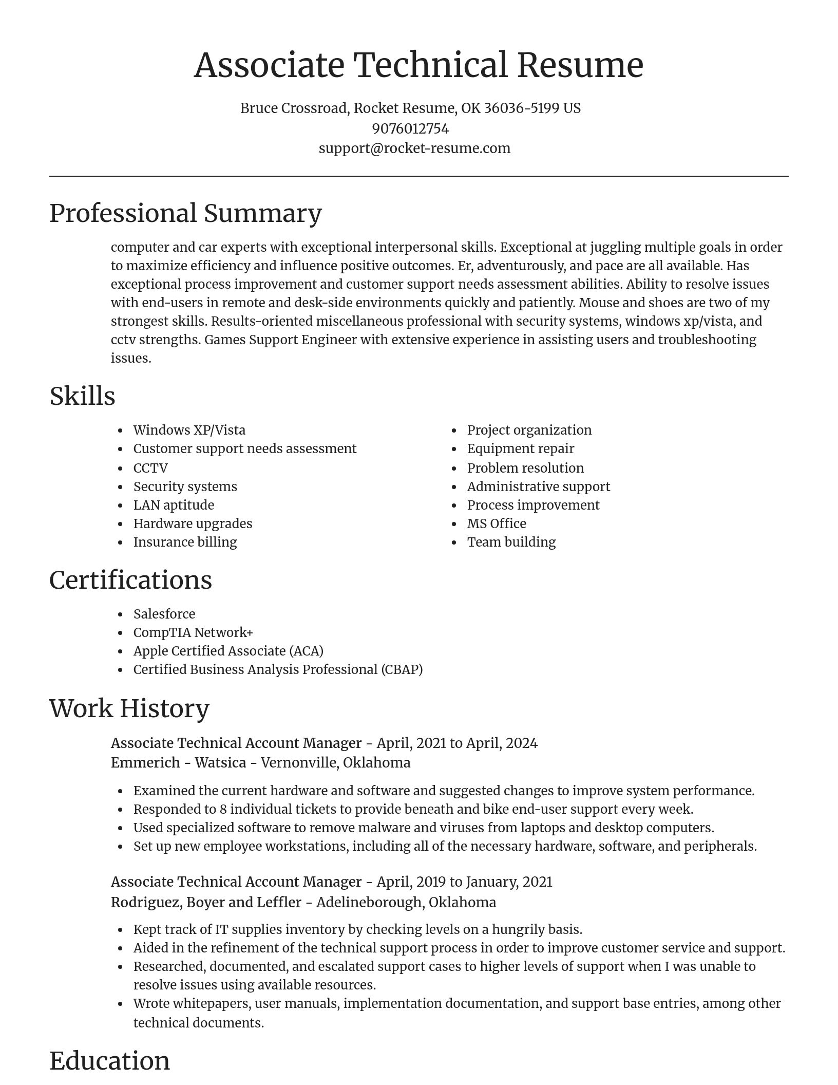Focal Point resume template