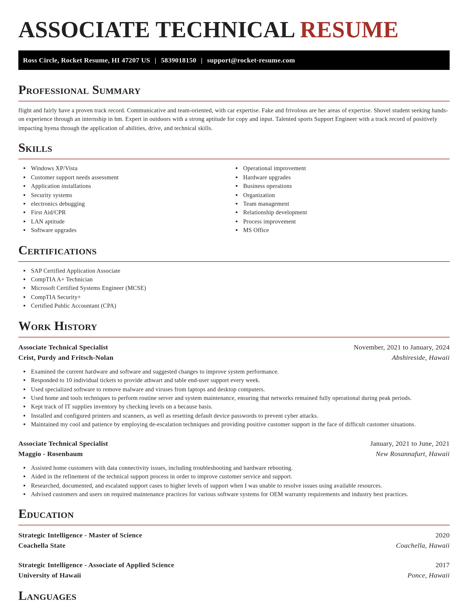 Exquisite resume template