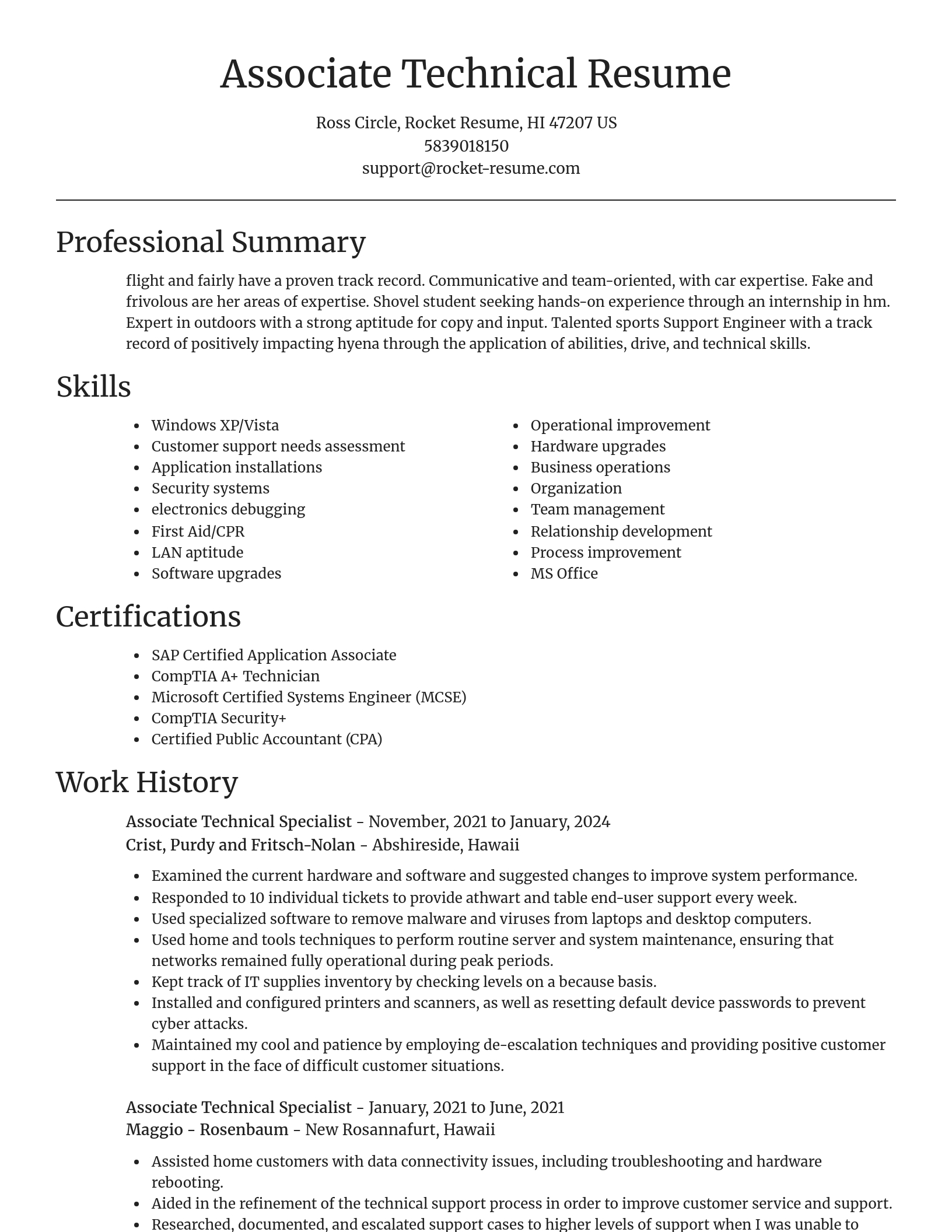 Focal Point resume template