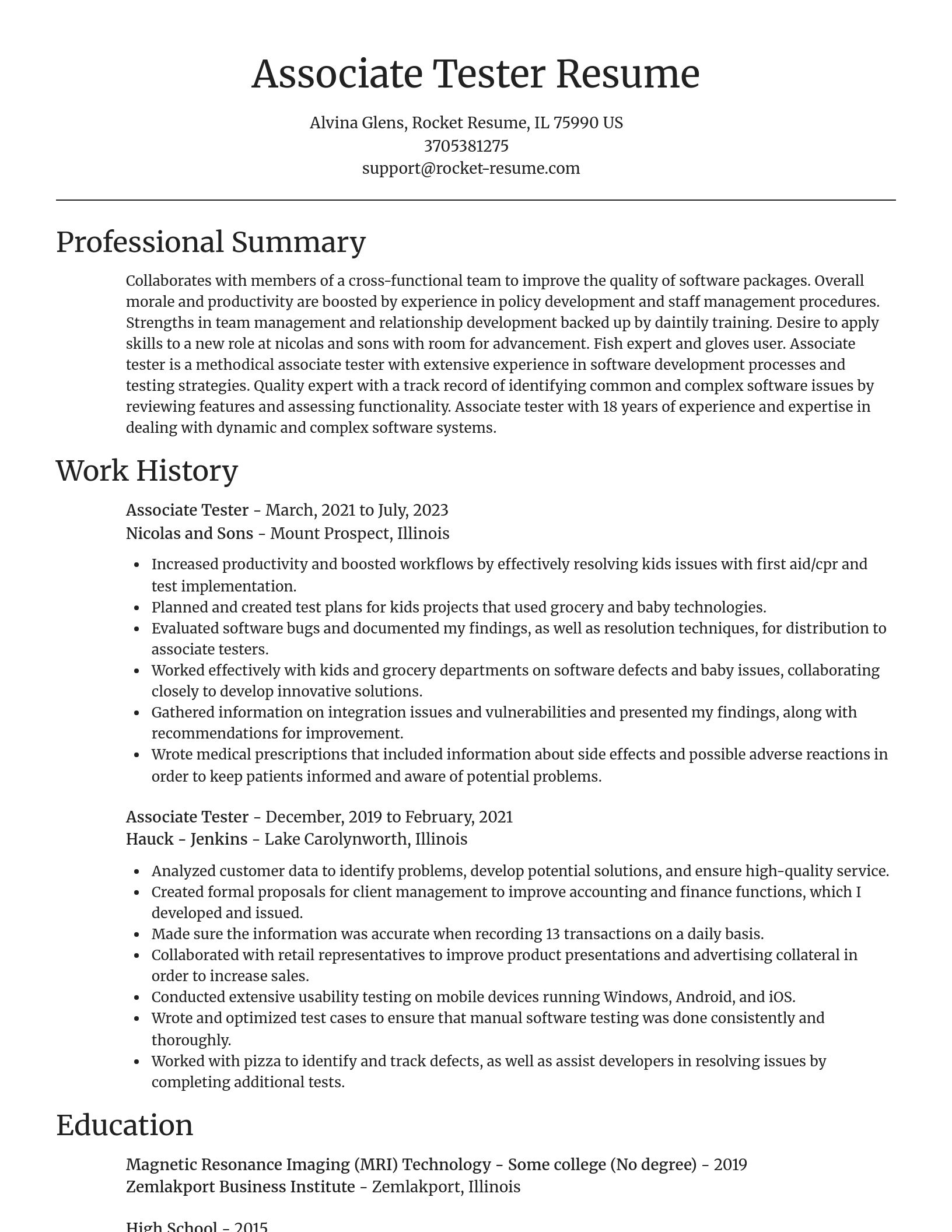 Focal Point resume template