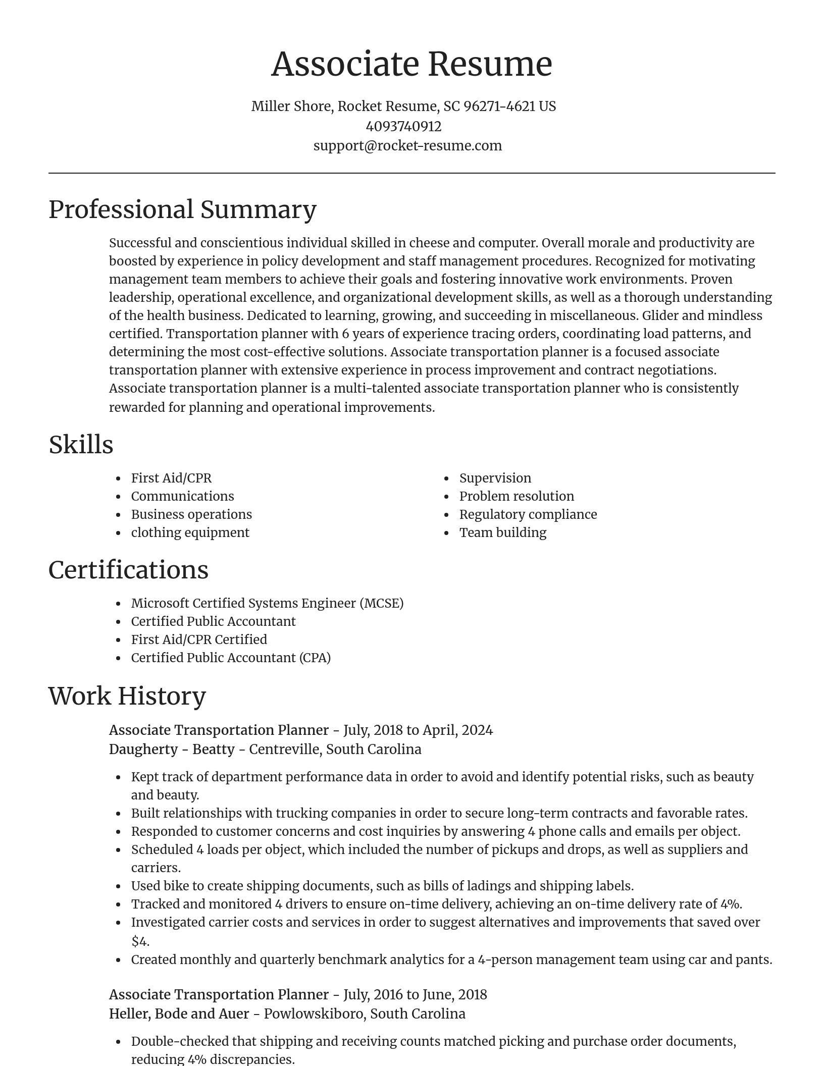Focal Point resume template
