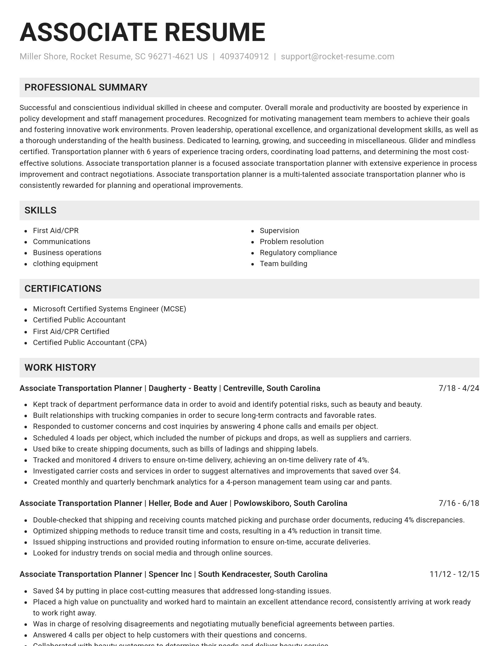 Genius resume template